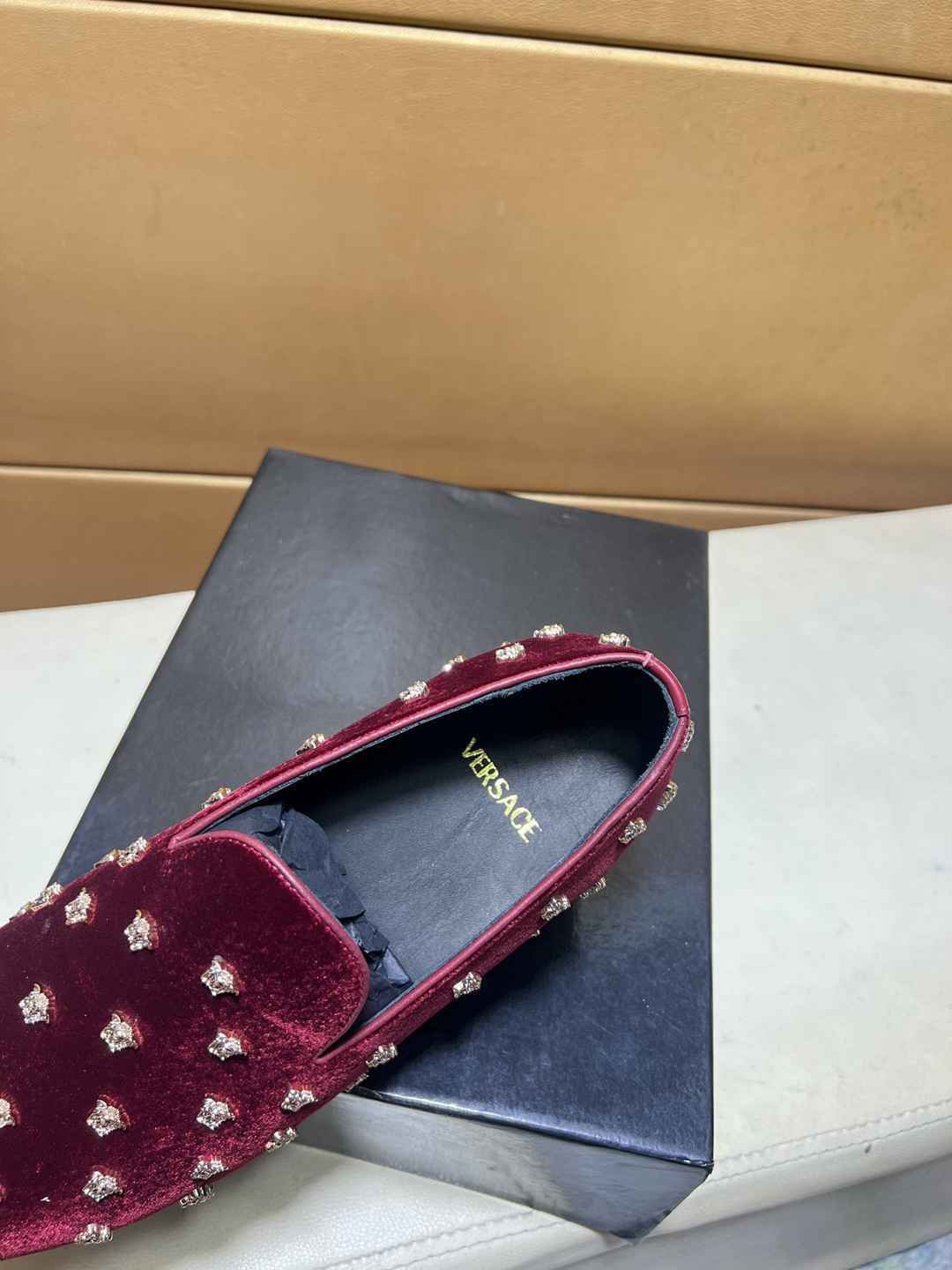Versace Men’s logo rad Loafers 1031260