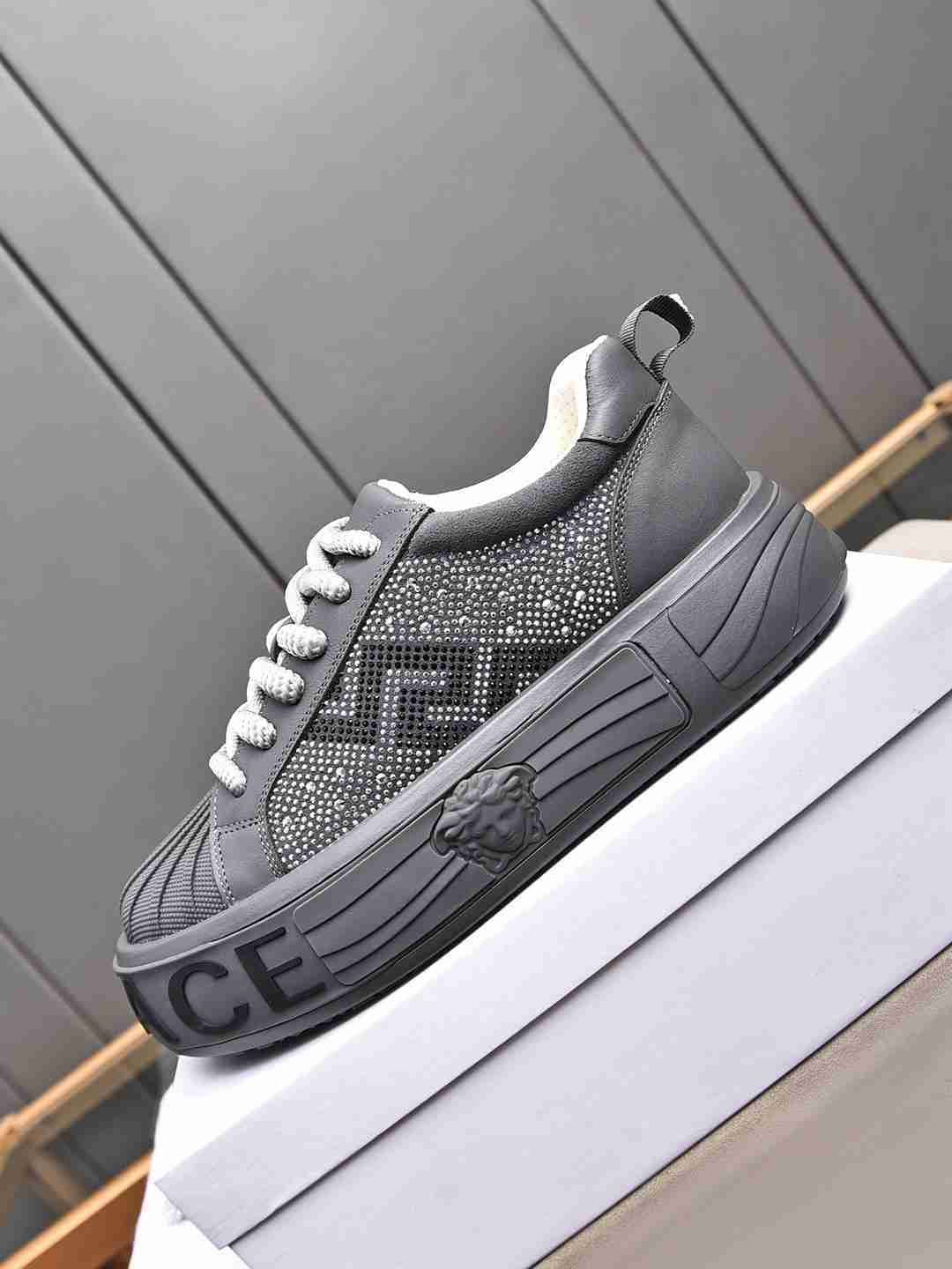 Versace Men’s Leather Low-Top Sneakers Colorway 1 1308290-1