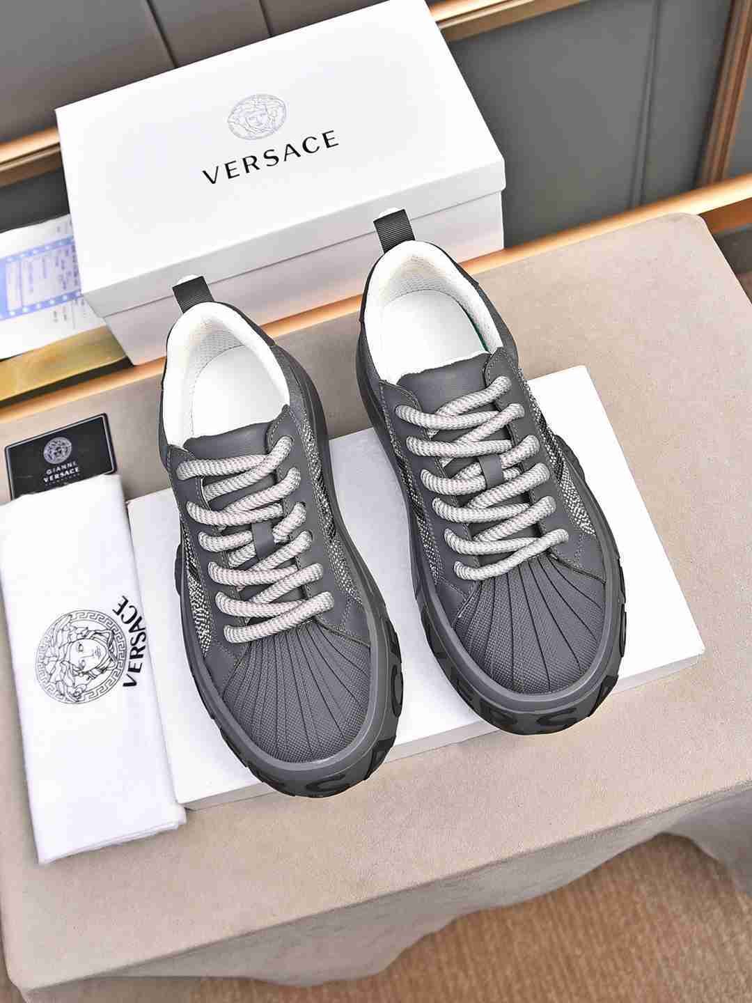 Versace Men’s Leather Low-Top Sneakers Colorway 1 1308290-1