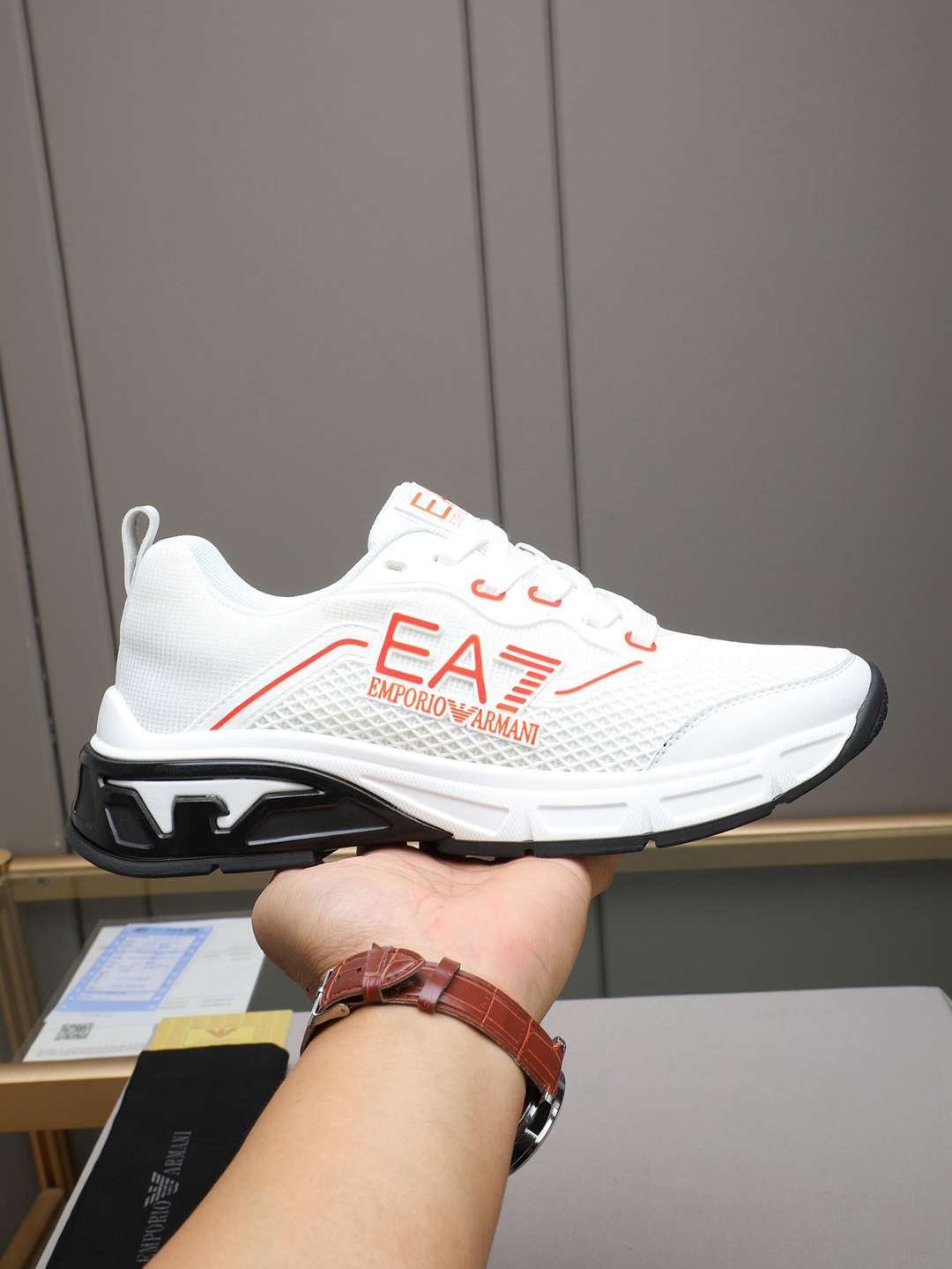 Armani Leather Designer Sneakers Colorway 25 1308240-25