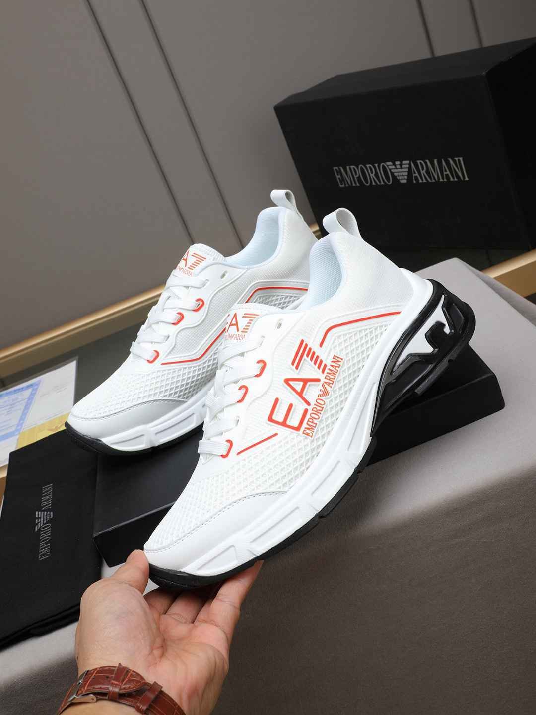 Armani Leather Designer Sneakers Colorway 25 1308240-25