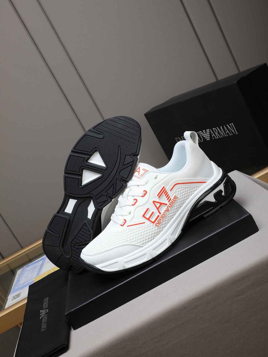 Armani Leather Designer Sneakers Colorway 25 1308240-25