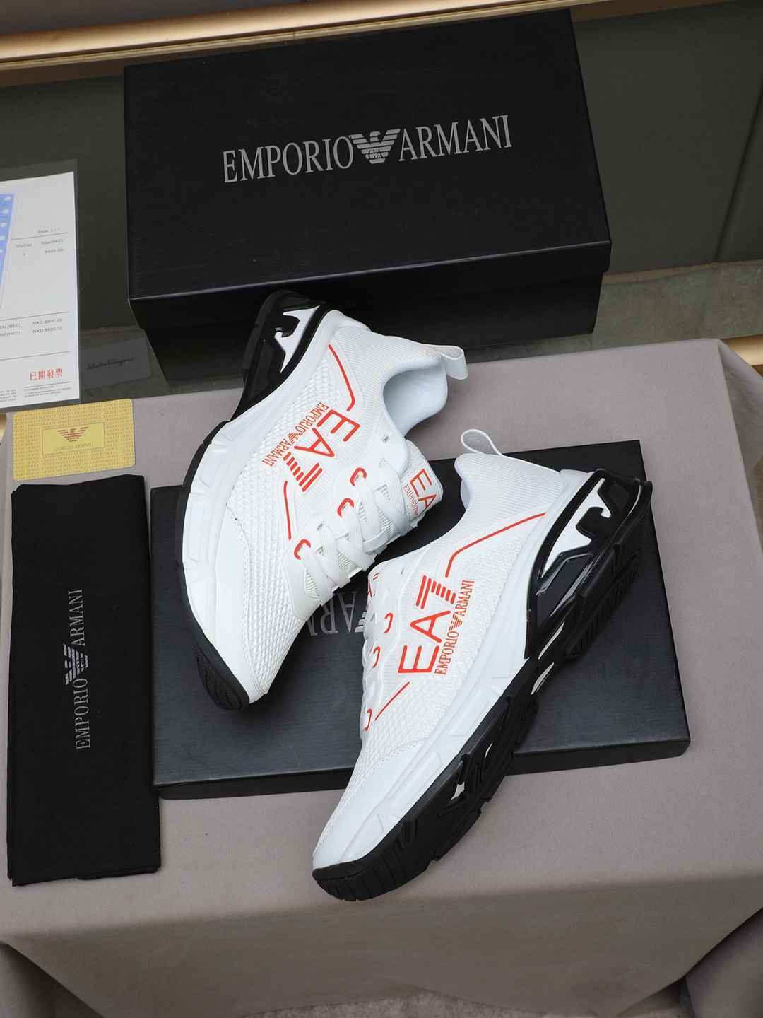 Armani Leather Designer Sneakers Colorway 25 1308240-25