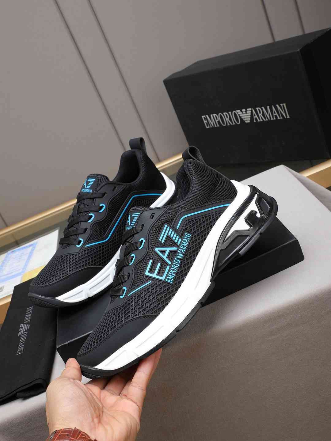 Armani Leather Designer Sneakers Colorway 24 1308240-24