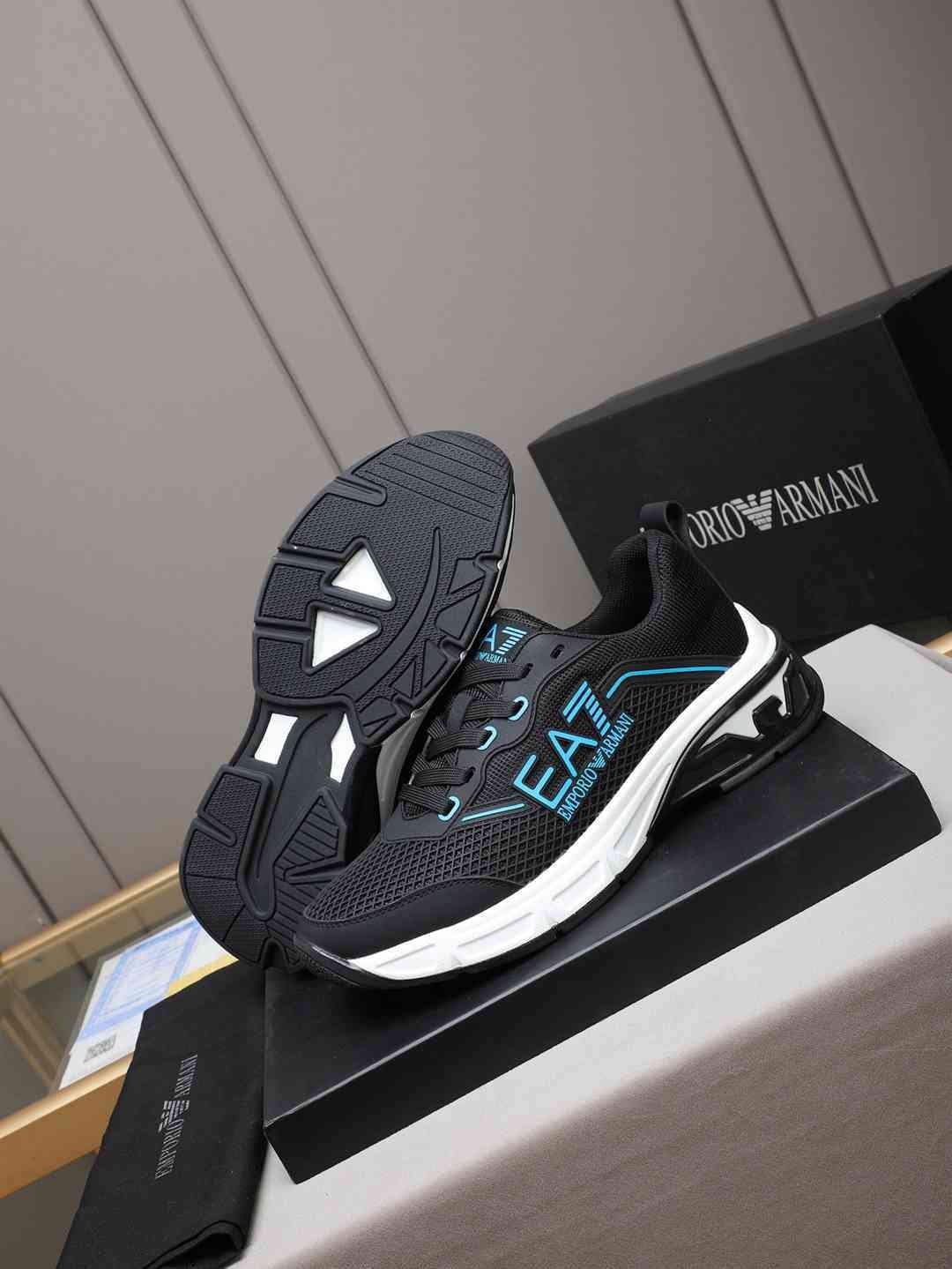 Armani Leather Designer Sneakers Colorway 24 1308240-24
