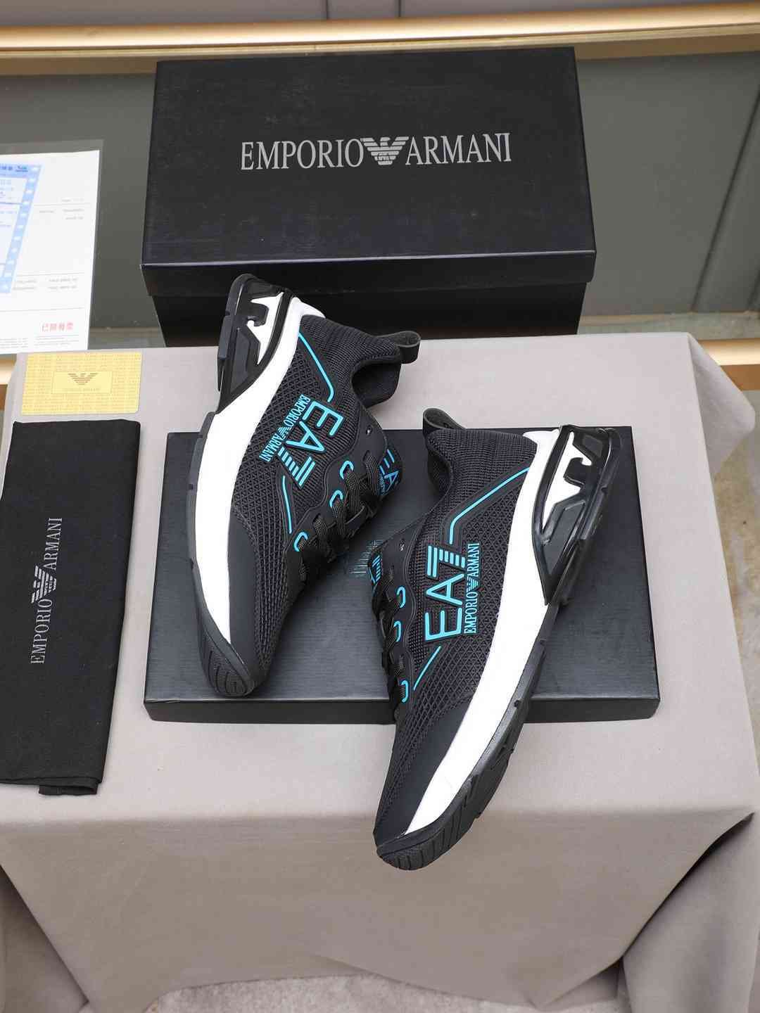 Armani Leather Designer Sneakers Colorway 24 1308240-24