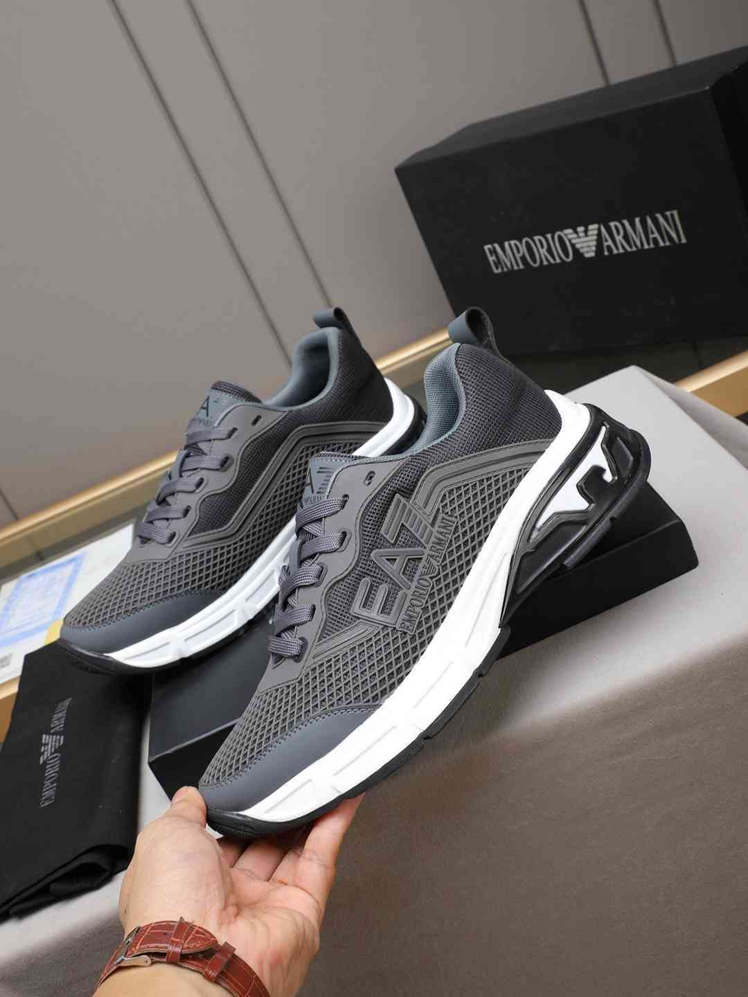 Armani Leather Designer Sneakers Colorway 22 1308240-22