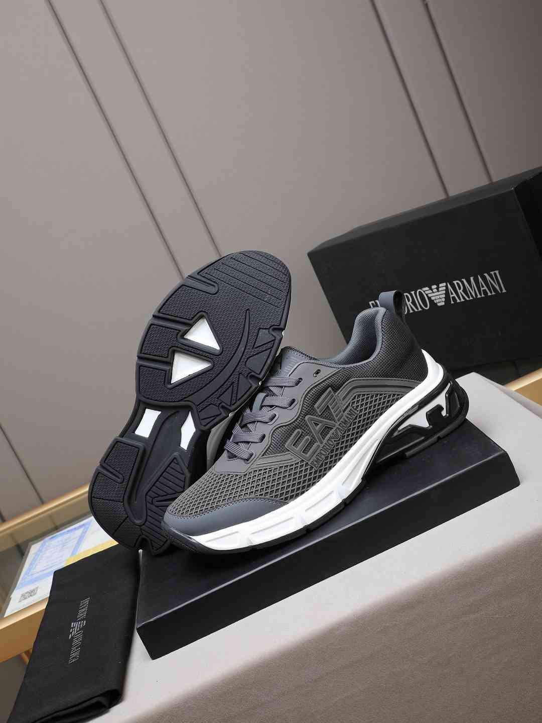 Armani Leather Designer Sneakers Colorway 22 1308240-22