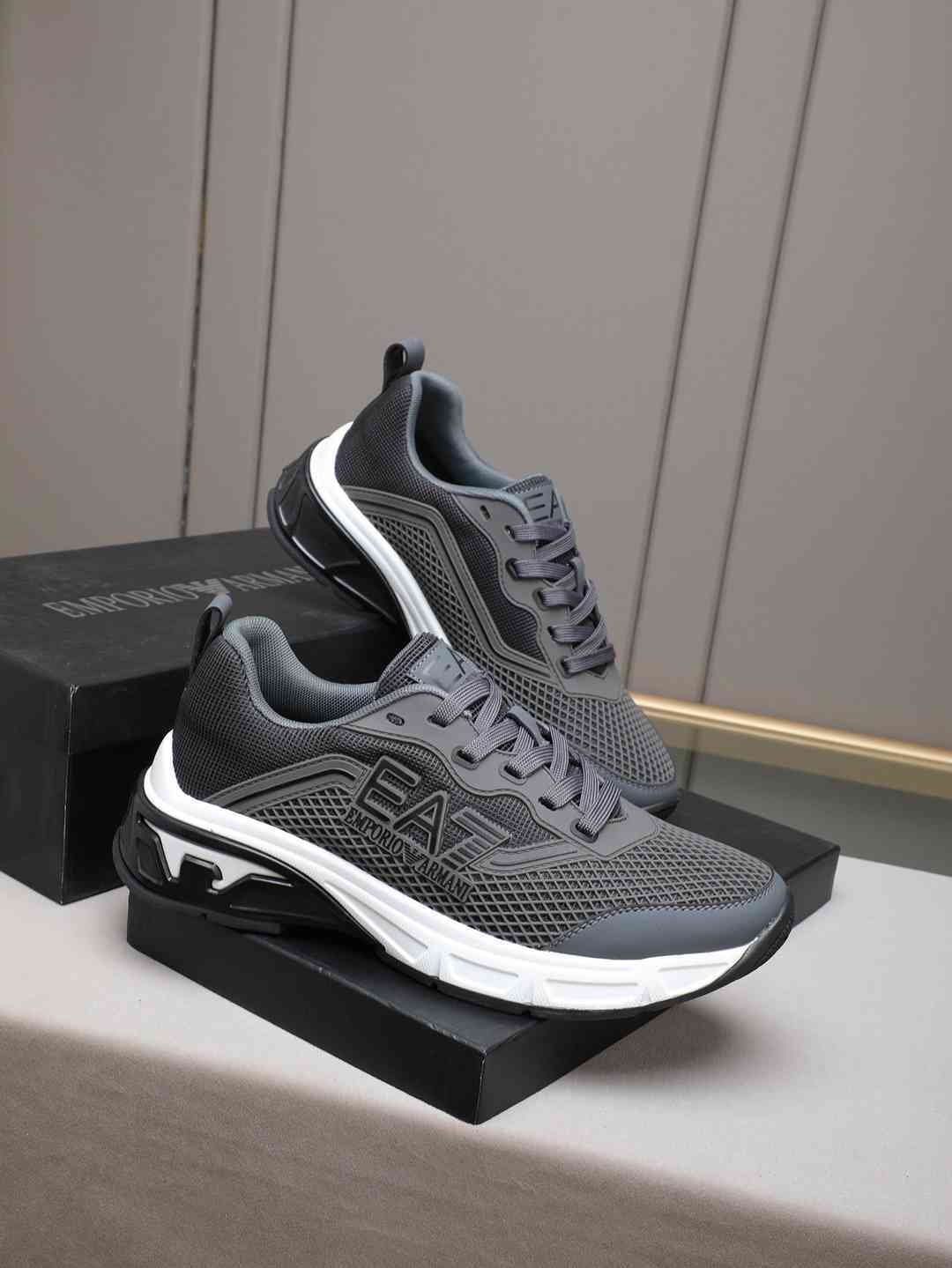 Armani Leather Designer Sneakers Colorway 22 1308240-22