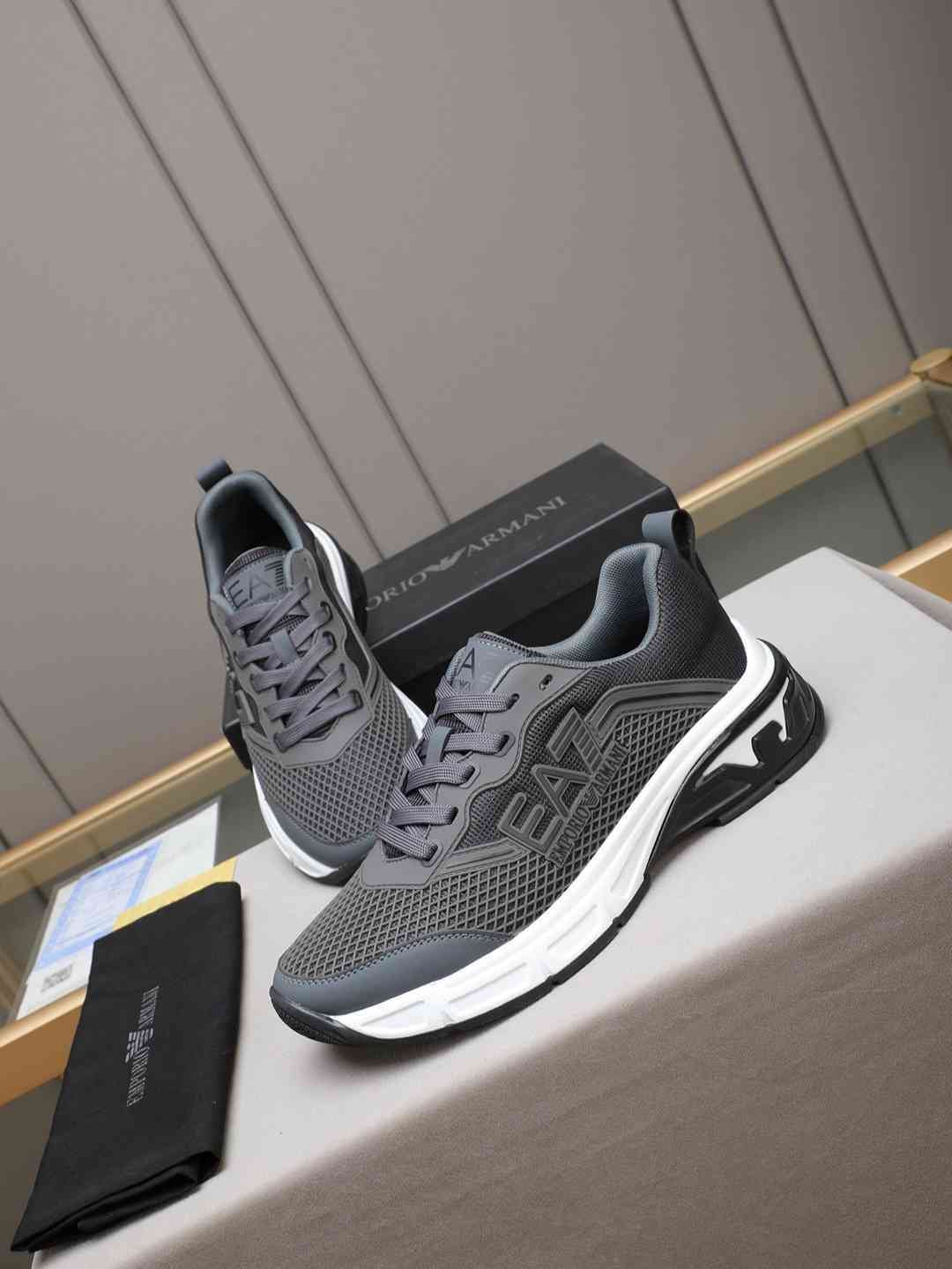 Armani Leather Designer Sneakers Colorway 22 1308240-22