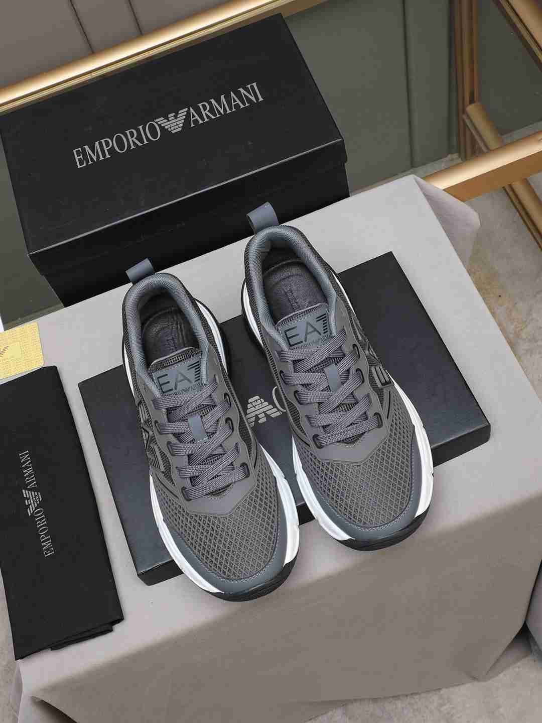 Armani Leather Designer Sneakers Colorway 22 1308240-22