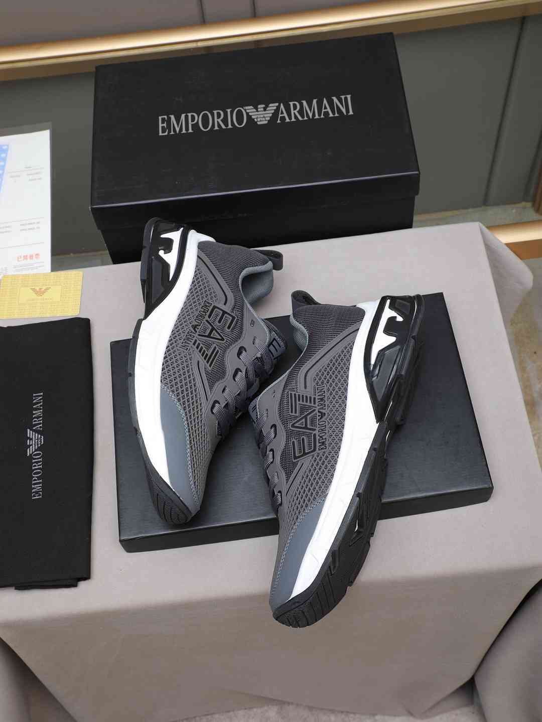 Armani Leather Designer Sneakers Colorway 22 1308240-22