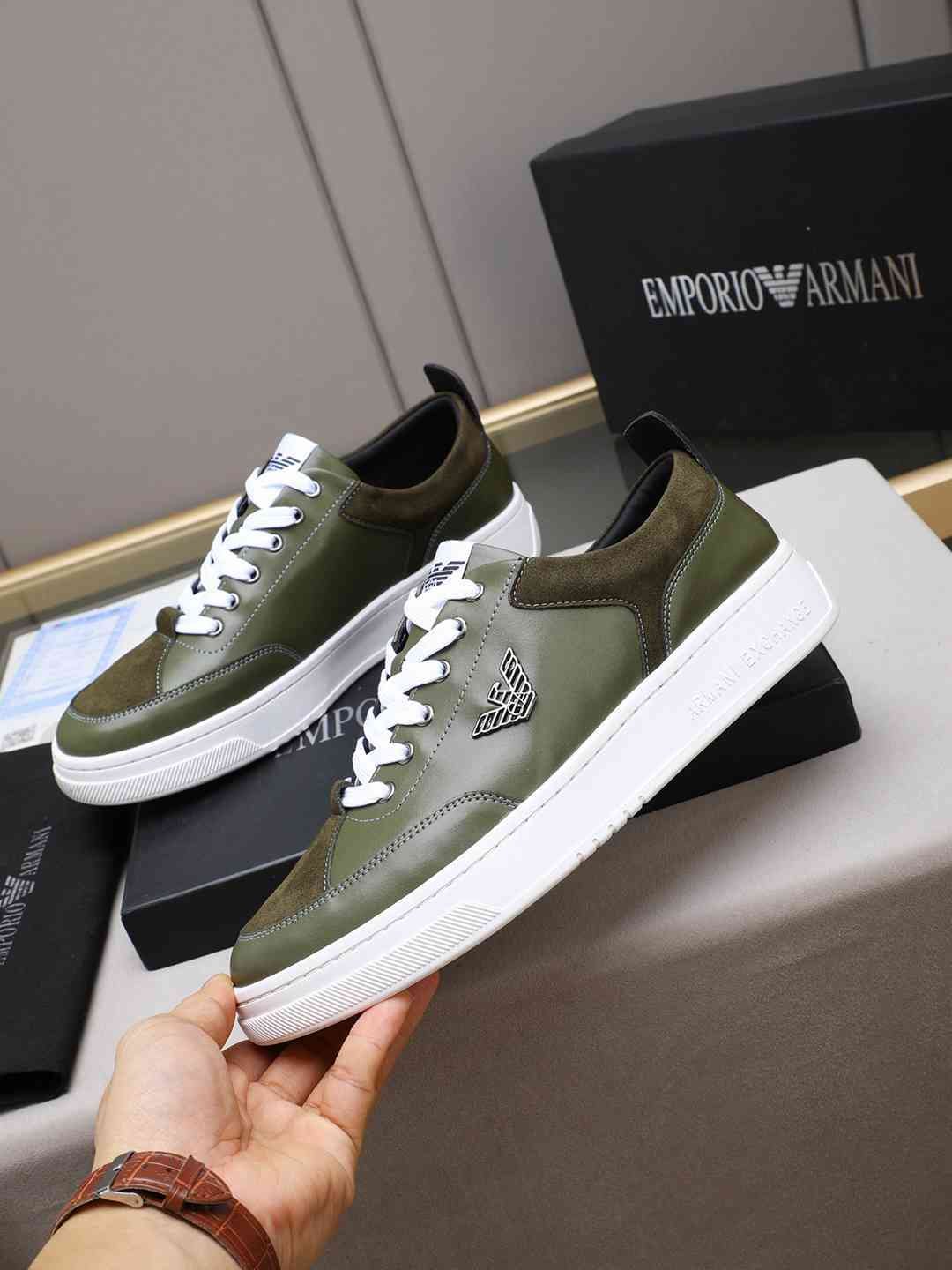 Armani Men’s GIORGIO logo Casual Sneakers Colorway 15 1308230-15