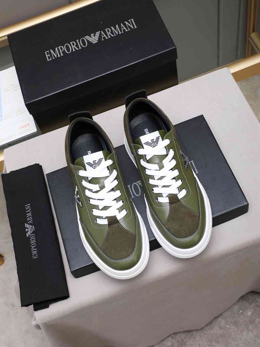 Armani Men’s GIORGIO logo Casual Sneakers Colorway 15 1308230-15