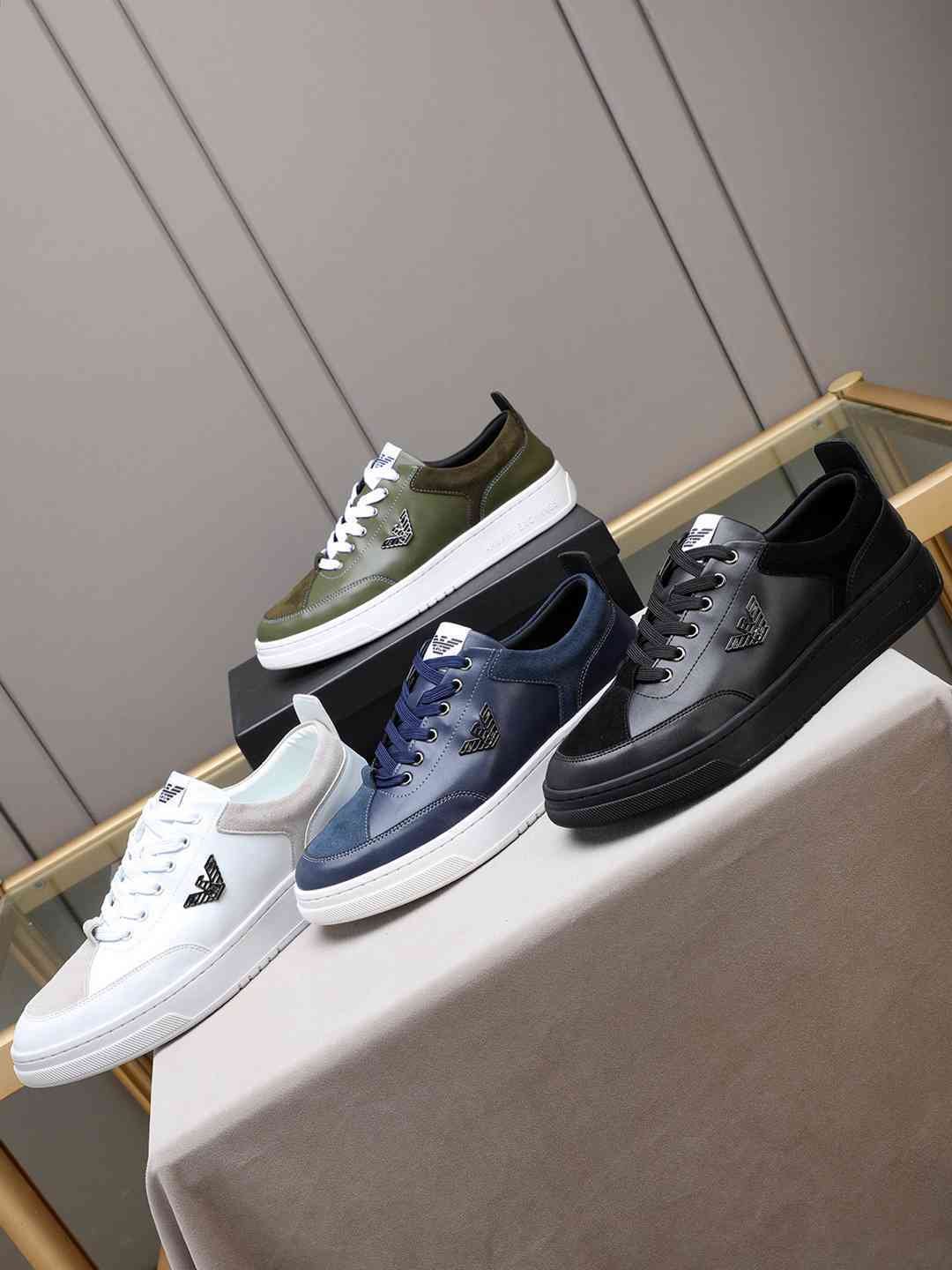 Armani Men’s GIORGIO logo Casual Sneakers Colorway 14 1308230-14
