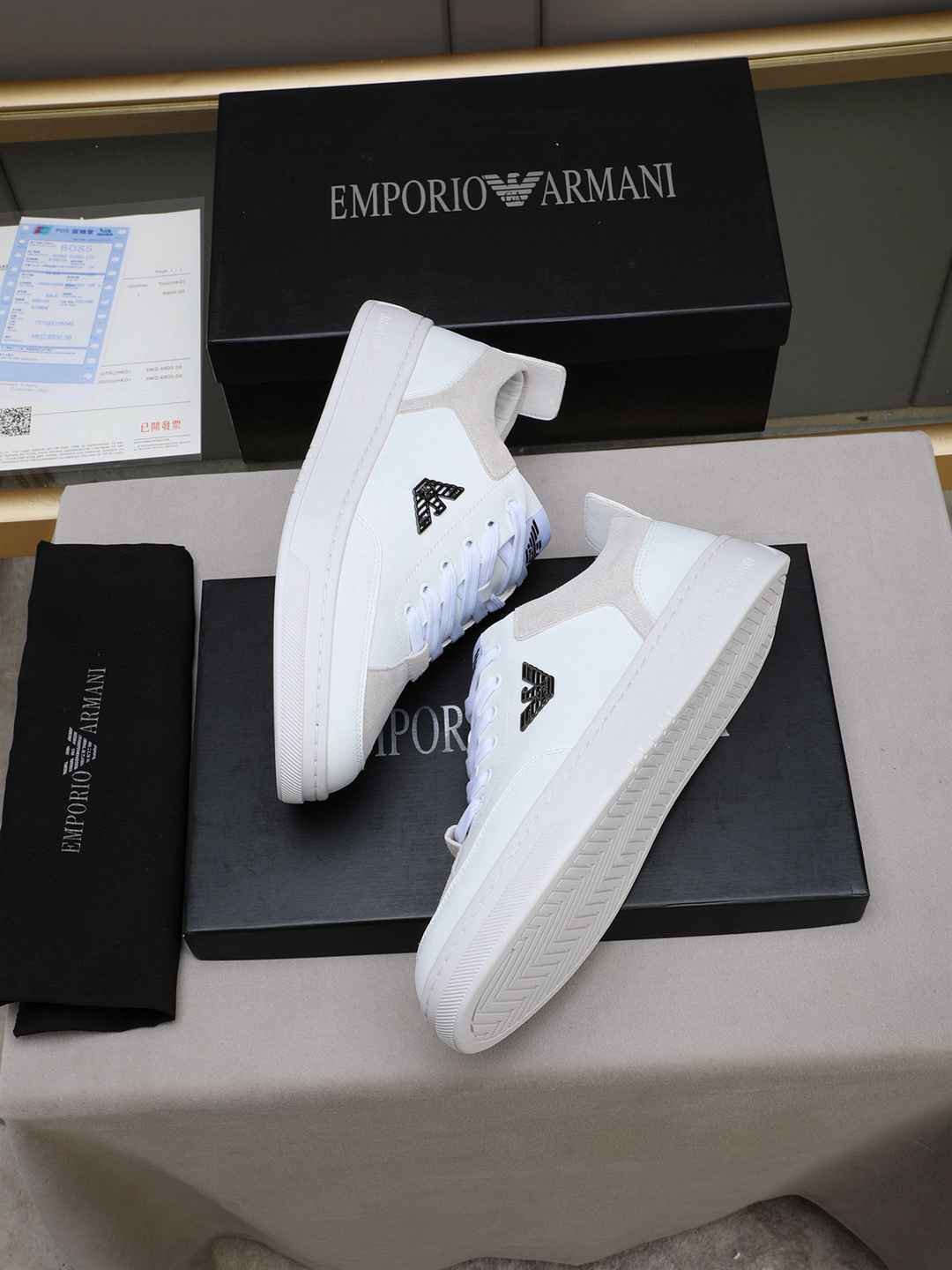 Armani Men’s GIORGIO logo Casual Sneakers Colorway 13 1308230-13