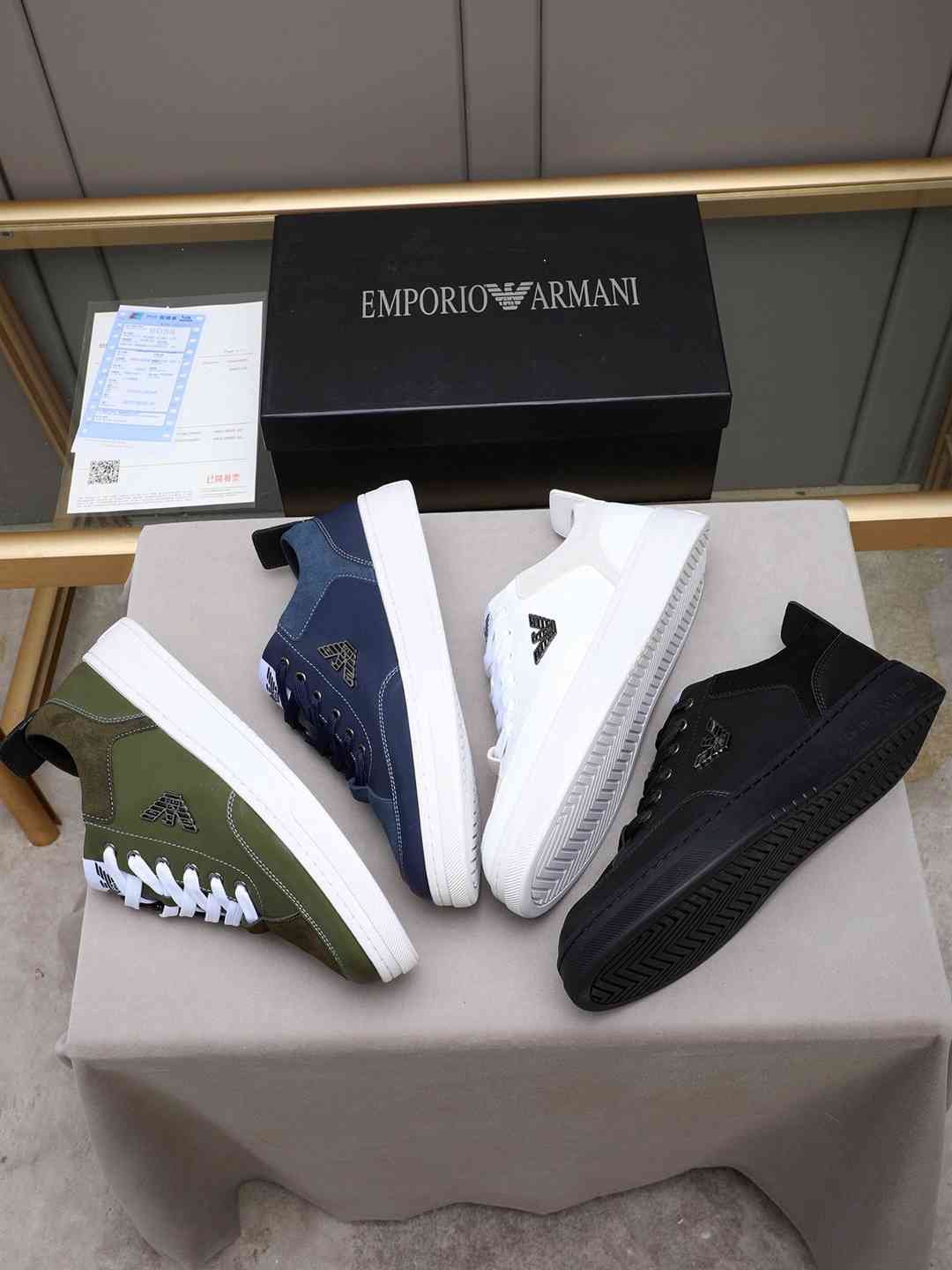 Armani Men’s GIORGIO logo Casual Sneakers Colorway 13 1308230-13