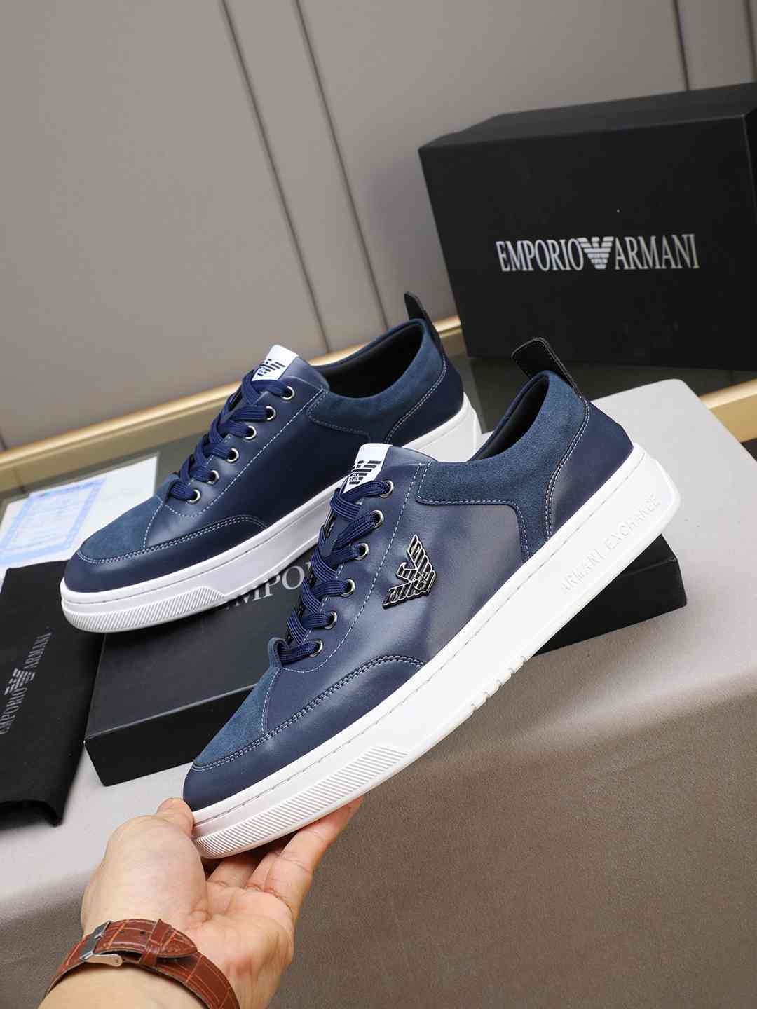Armani Men’s GIORGIO logo Casual Sneakers Colorway 12 1308230-12