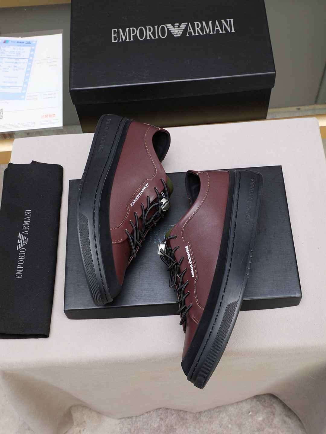 Armani Men’s GIORGIO logo Casual Sneakers Colorway 10 1308230-10