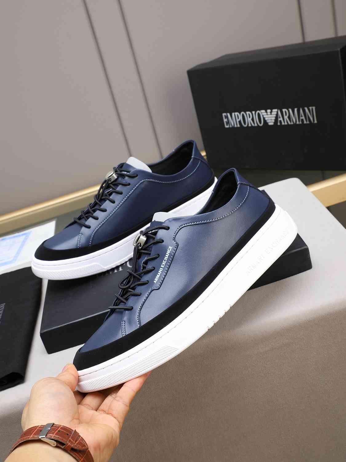 Armani Men’s GIORGIO logo Casual Sneakers Colorway 8 1308230-8