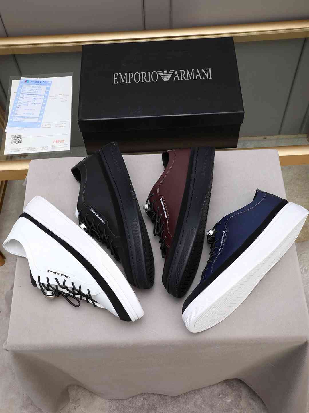 Armani Men’s GIORGIO logo Casual Sneakers Colorway 8 1308230-8