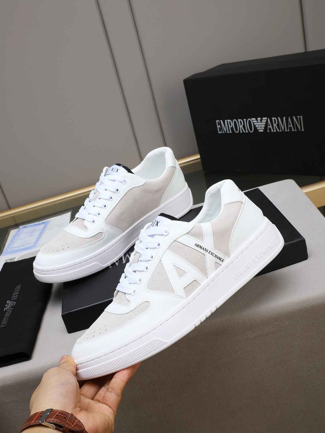 Armani Men’s GIORGIO logo Casual Sneakers Colorway 6 1308230-6