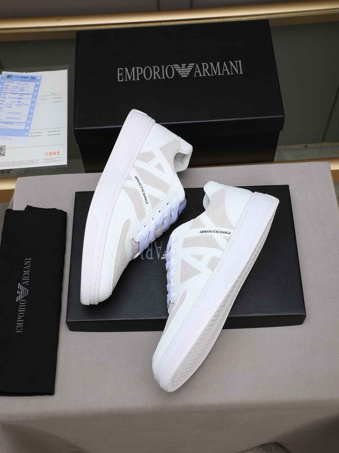 Armani Men’s GIORGIO logo Casual Sneakers Colorway 6 1308230-6