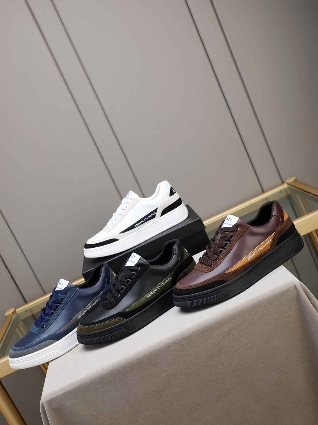 Armani Men’s GIORGIO logo Casual Sneakers Colorway 3 1308230-3