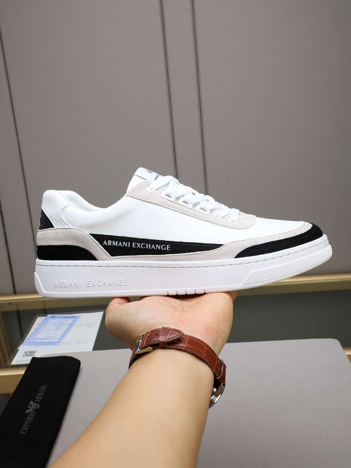 Armani Men's GIORGIO logo Casual Sneakers Colorway 2 1308230-2