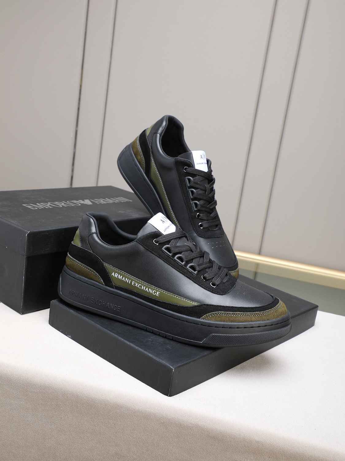 Armani Men’s GIORGIO logo Casual Sneakers Colorway 1 1308230-1