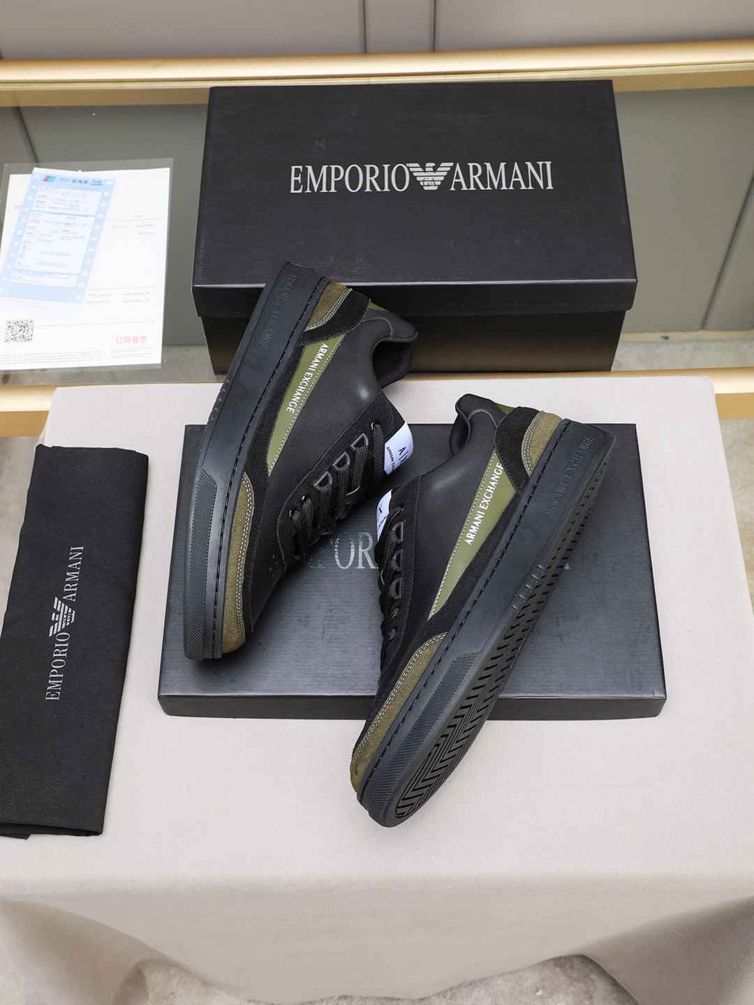 Armani Men’s GIORGIO logo Casual Sneakers Colorway 1 1308230-1