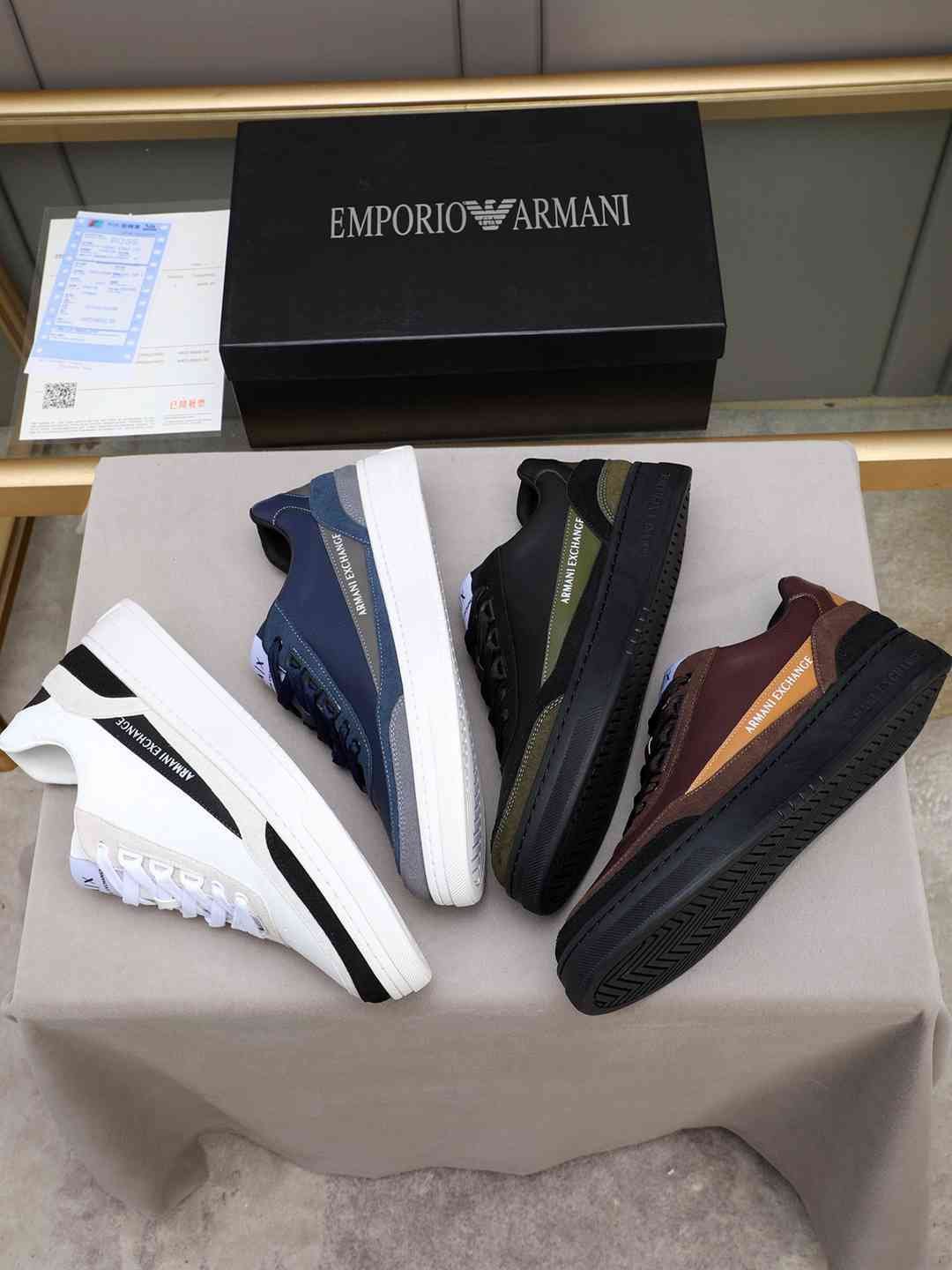 Armani Men’s GIORGIO logo Casual Sneakers Colorway 1 1308230-1