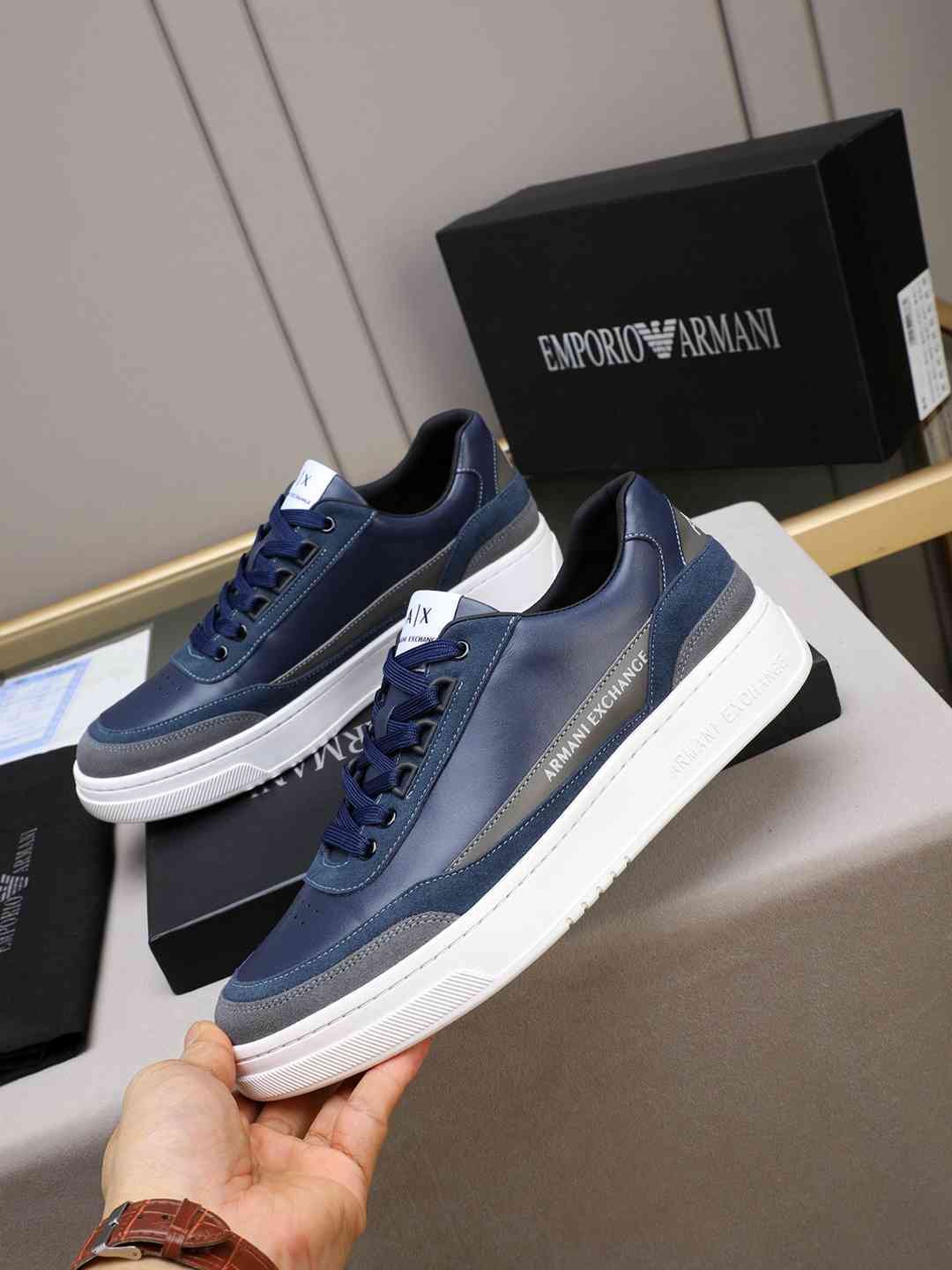 Armani Men’s GIORGIO logo Casual Sneakers 1308230