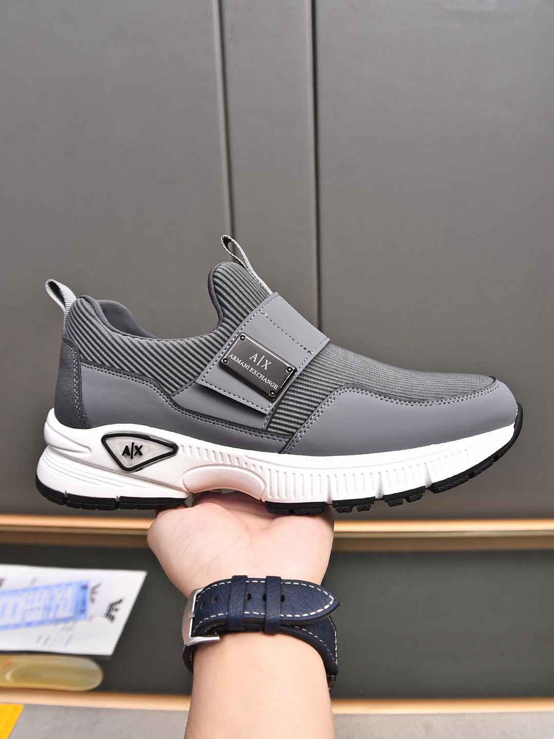 Armani Leather Designer Sneakers Colorway 16 1308240-16