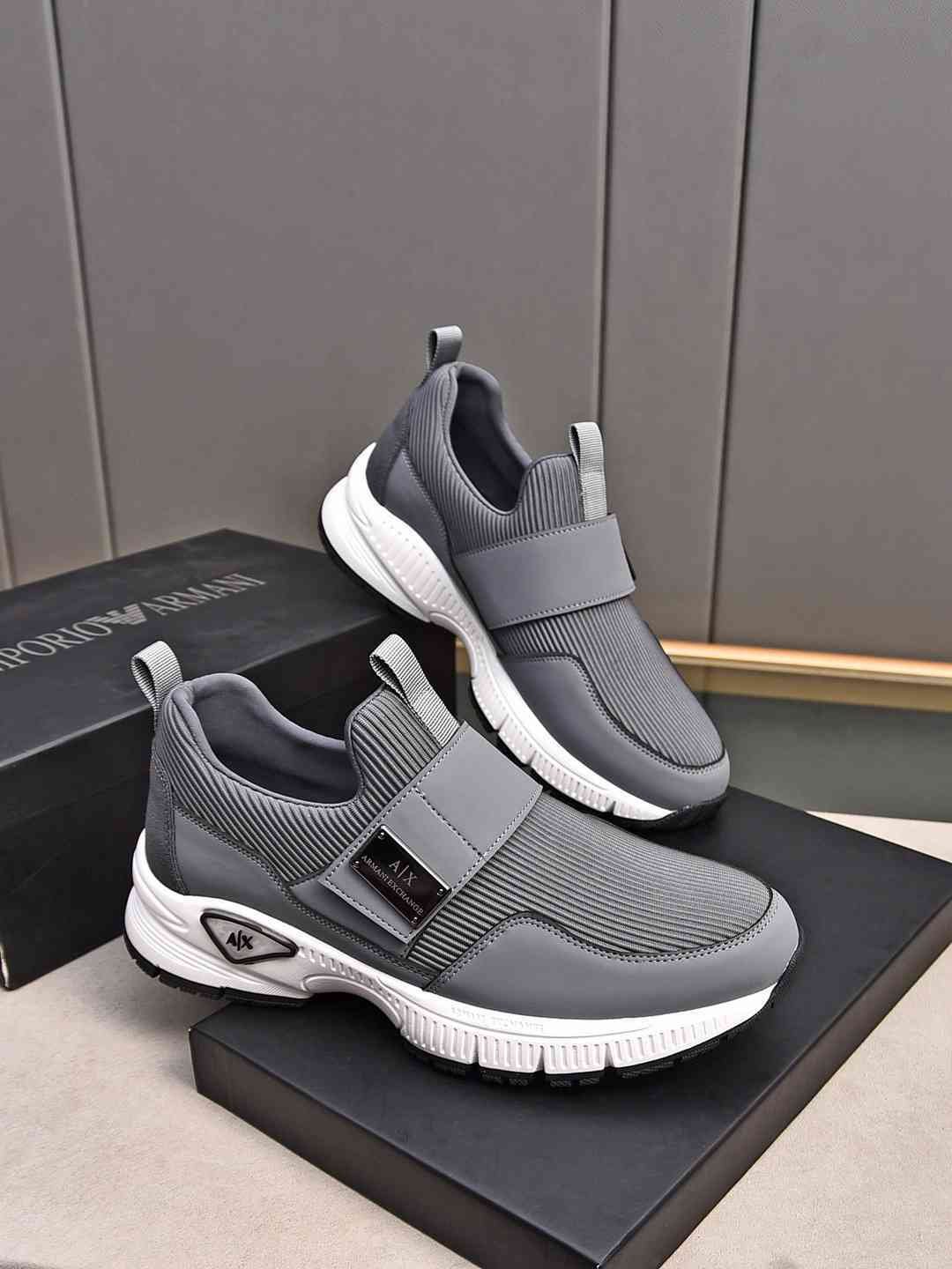 Armani Leather Designer Sneakers Colorway 16 1308240-16