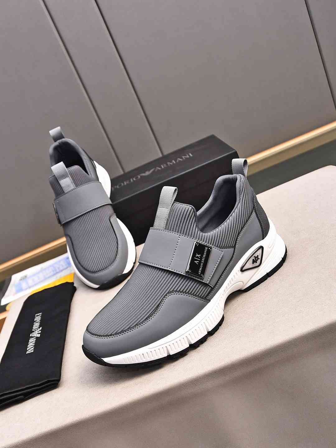 Armani Leather Designer Sneakers Colorway 16 1308240-16