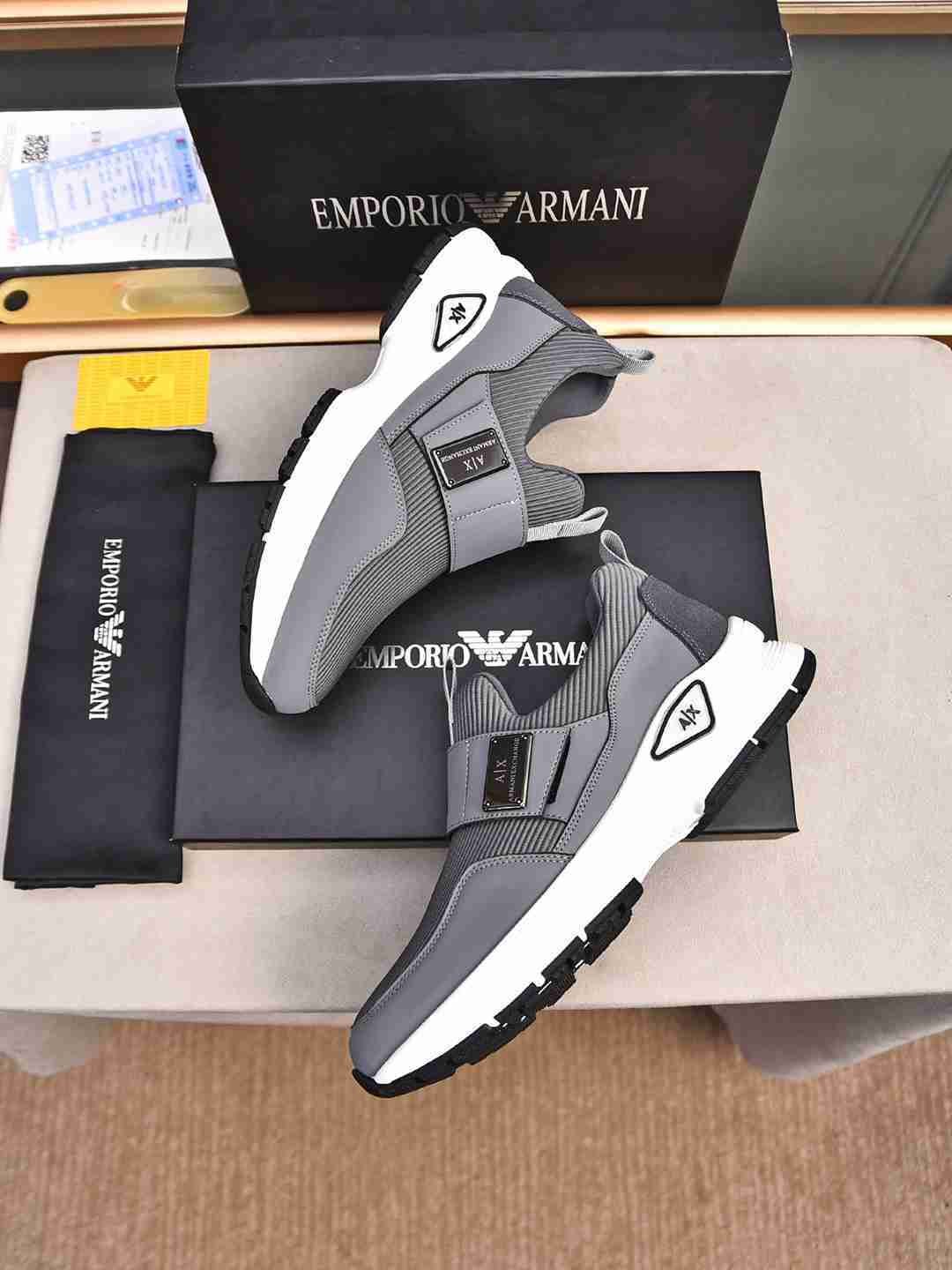 Armani Leather Designer Sneakers Colorway 16 1308240-16