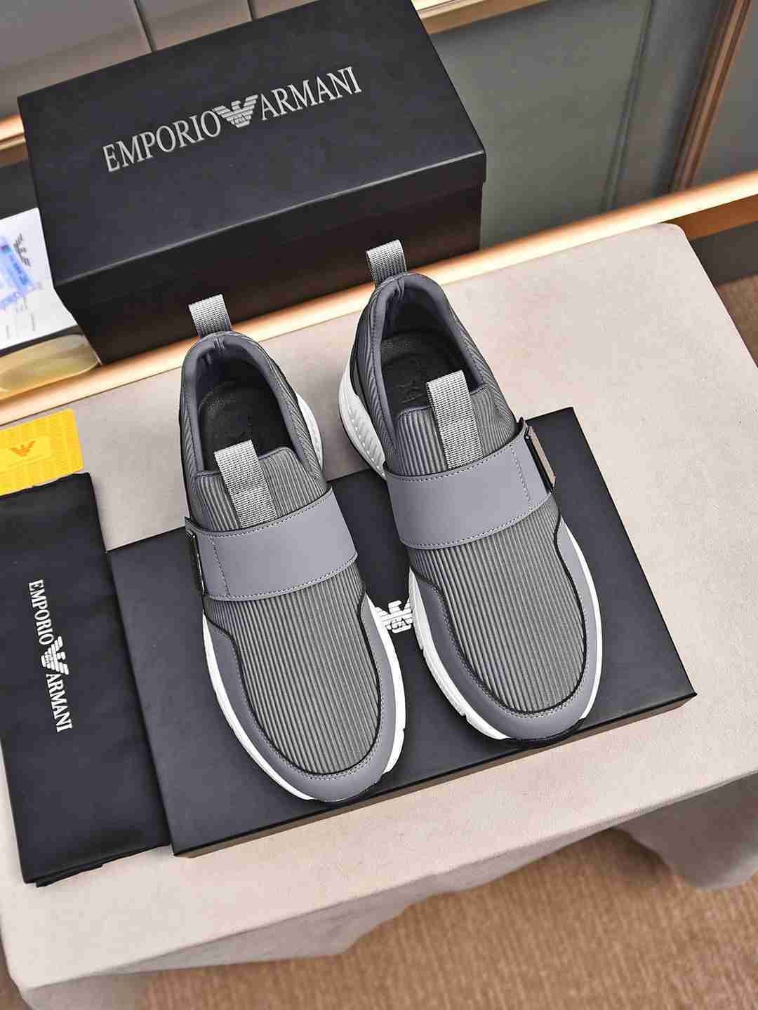 Armani Leather Designer Sneakers Colorway 16 1308240-16