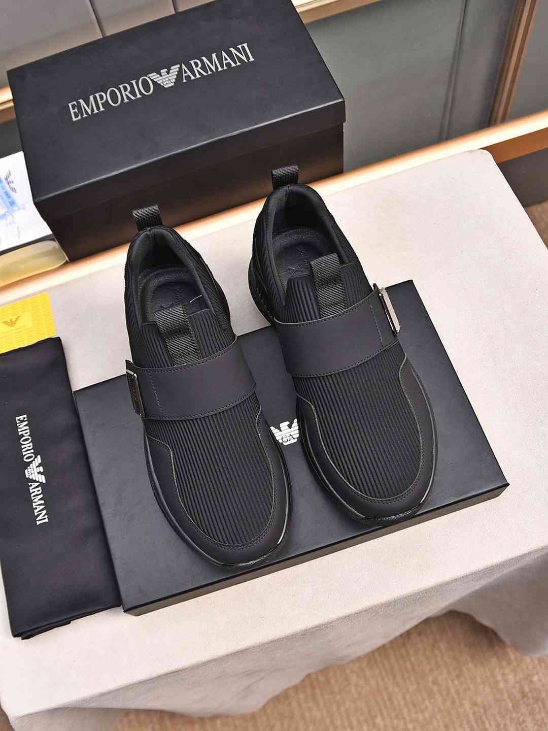 Armani Leather Designer Sneakers Colorway 15 1308240-15