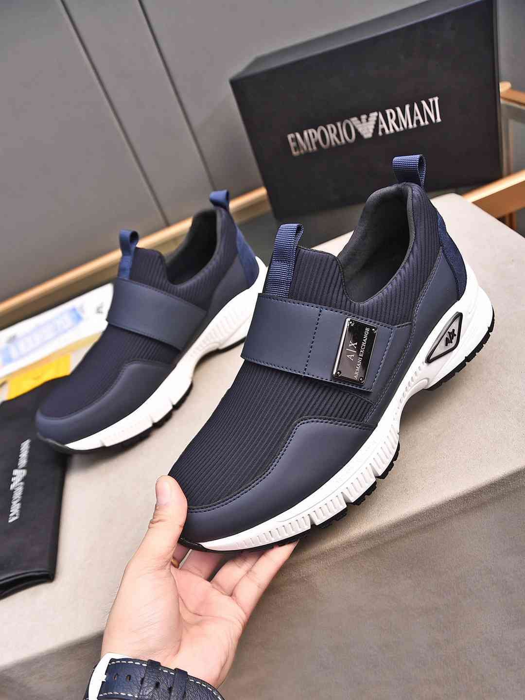 Armani Leather Designer Sneakers Colorway 14 1308240-14