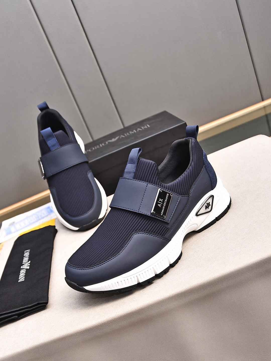 Armani Leather Designer Sneakers Colorway 14 1308240-14