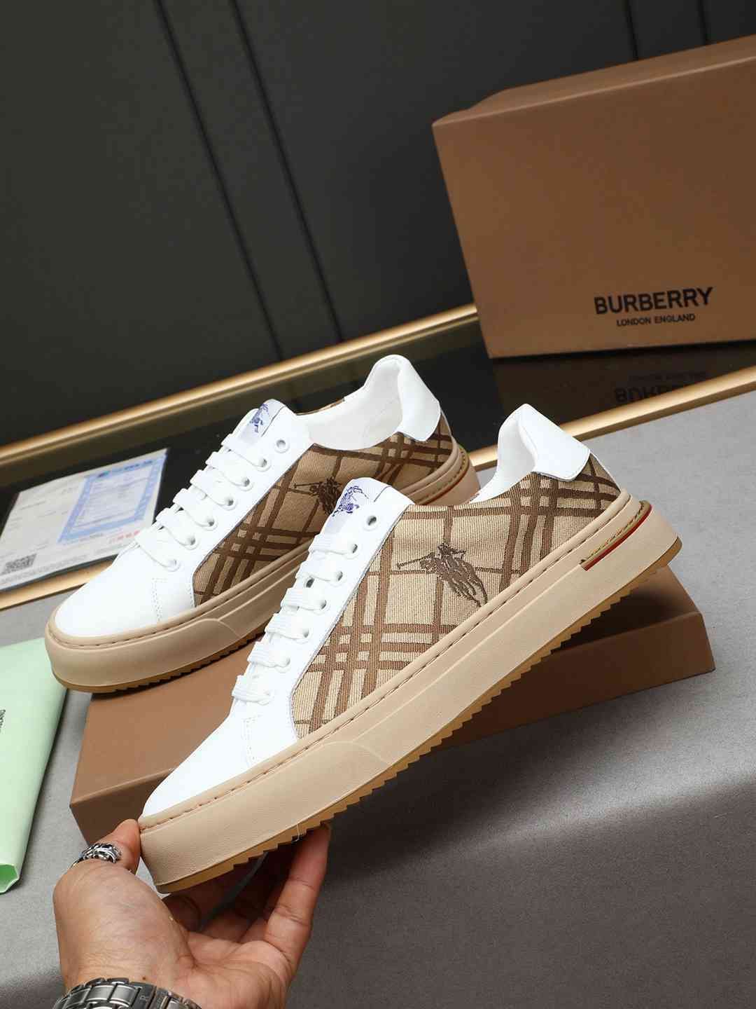 Burberry Leather Designer Sneakers Colorway 4 1308220-4