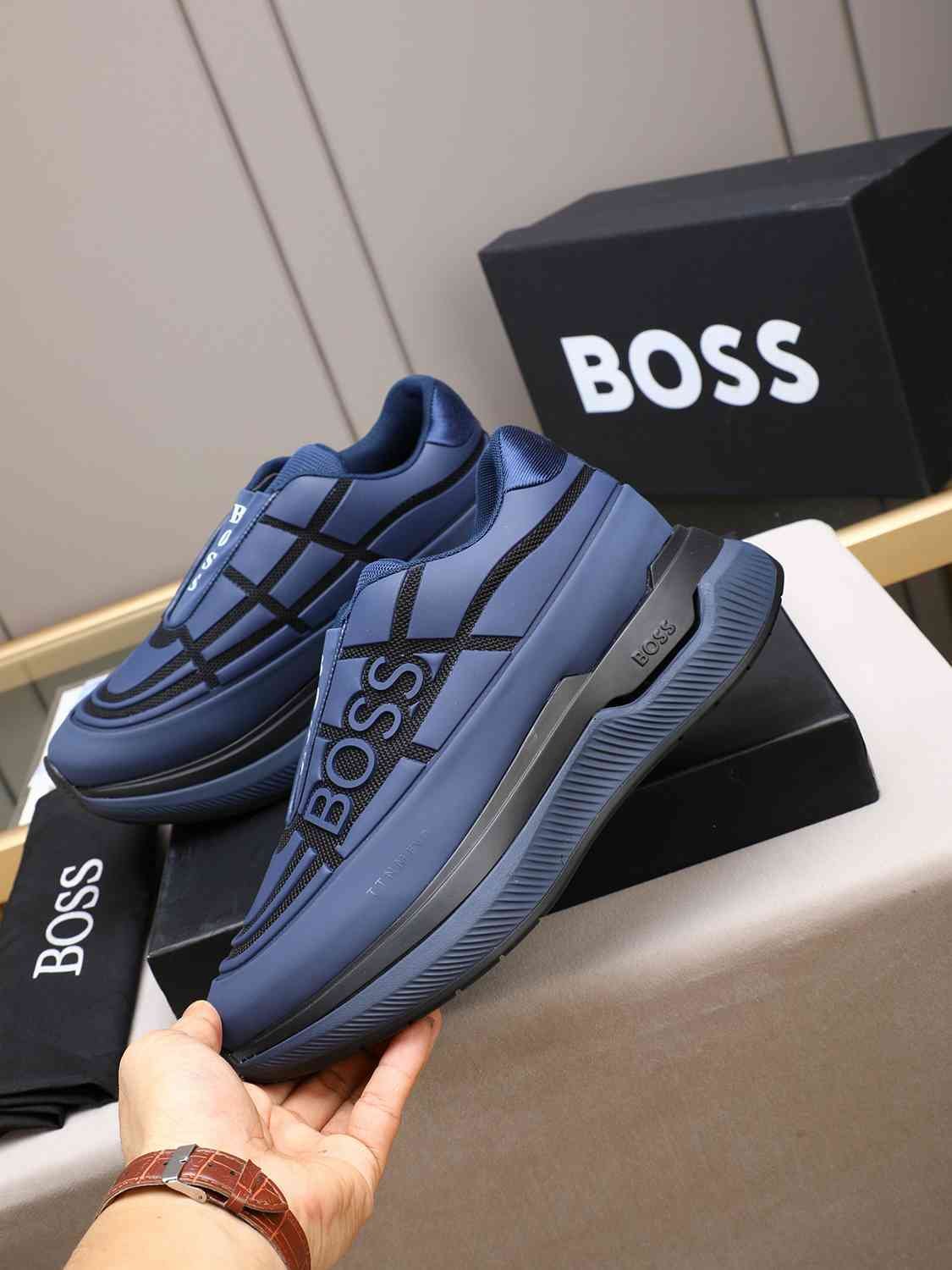 Boss Men’s Leather Sneakers Colorway 9 1308260-9