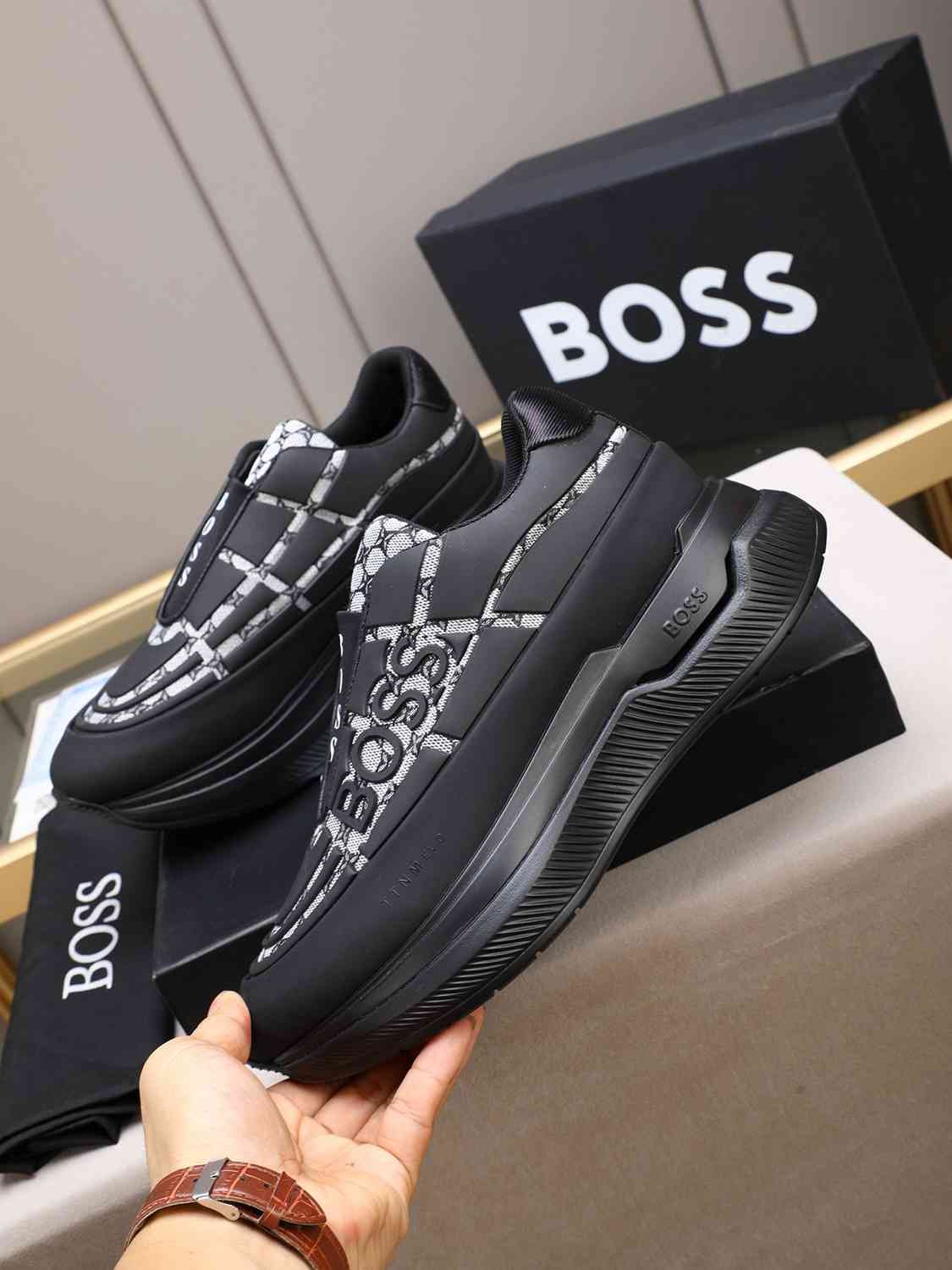 Boss Men’s Leather Sneakers Colorway 8 1308260-8