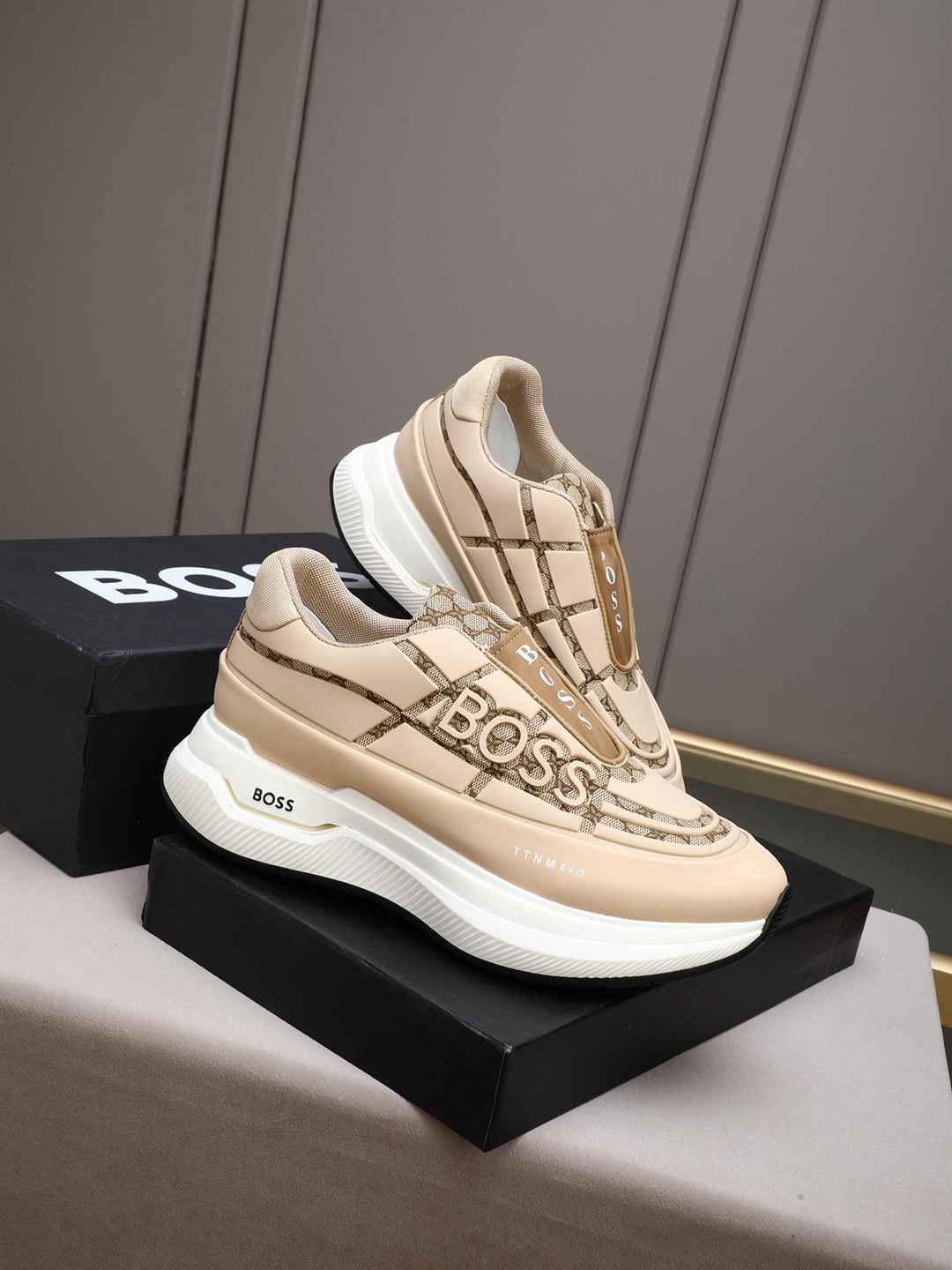 Boss Men’s Leather Sneakers Colorway 7 1308260-7