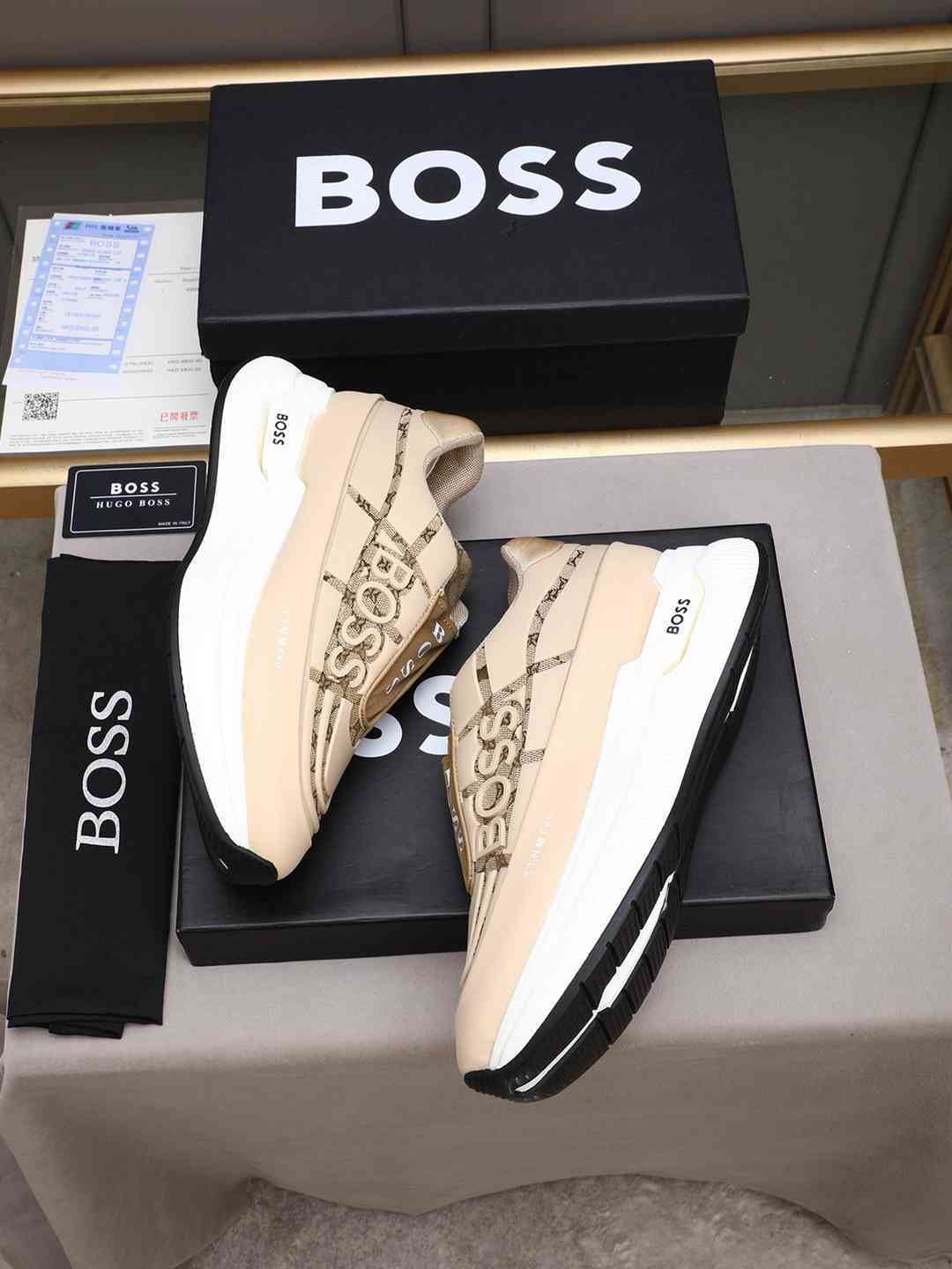 Boss Men’s Leather Sneakers Colorway 7 1308260-7
