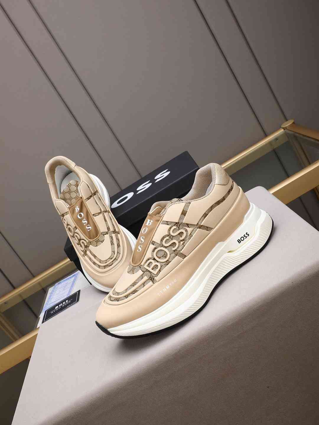 Boss Men’s Leather Sneakers Colorway 7 1308260-7