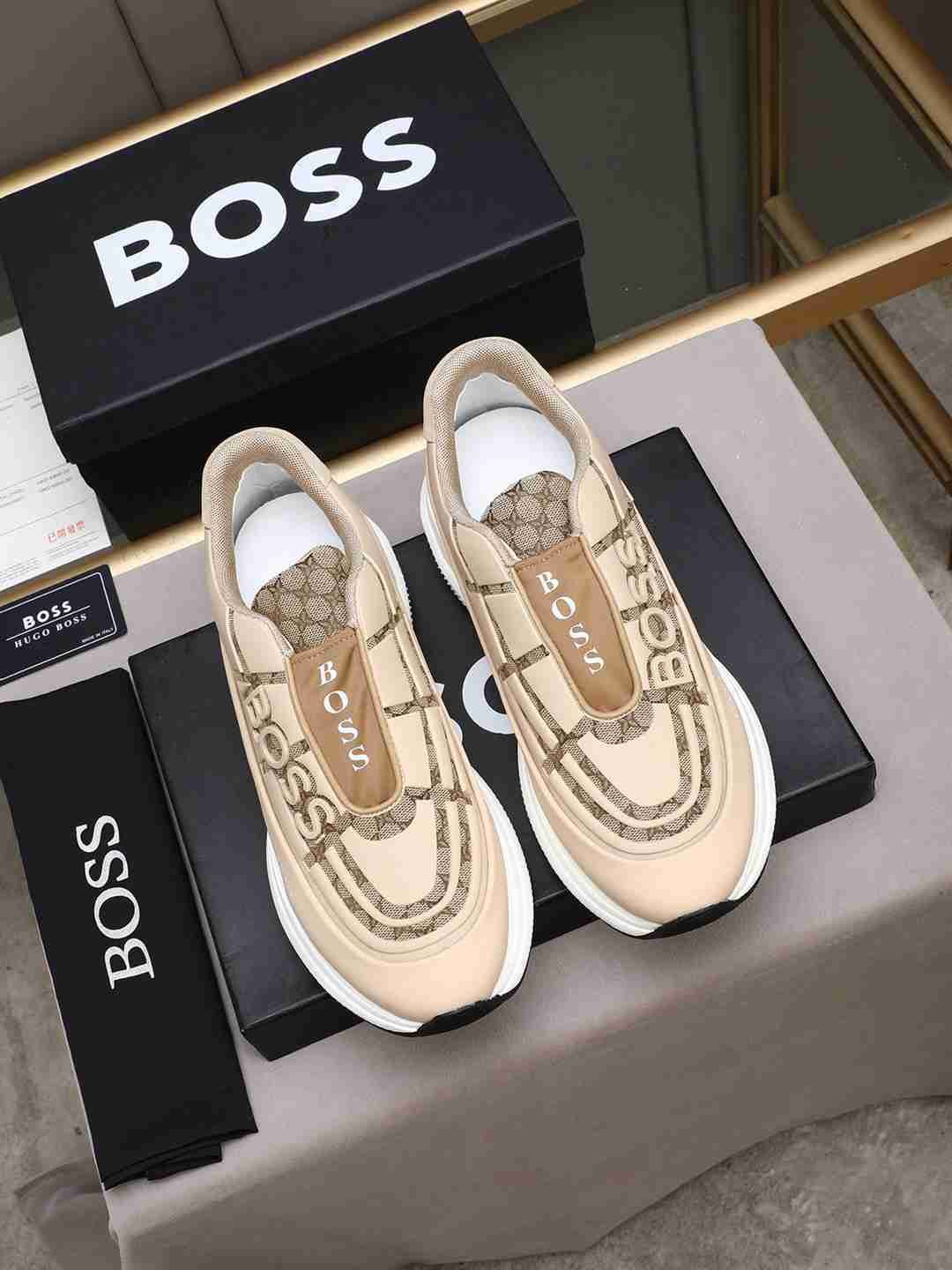 Boss Men’s Leather Sneakers Colorway 7 1308260-7