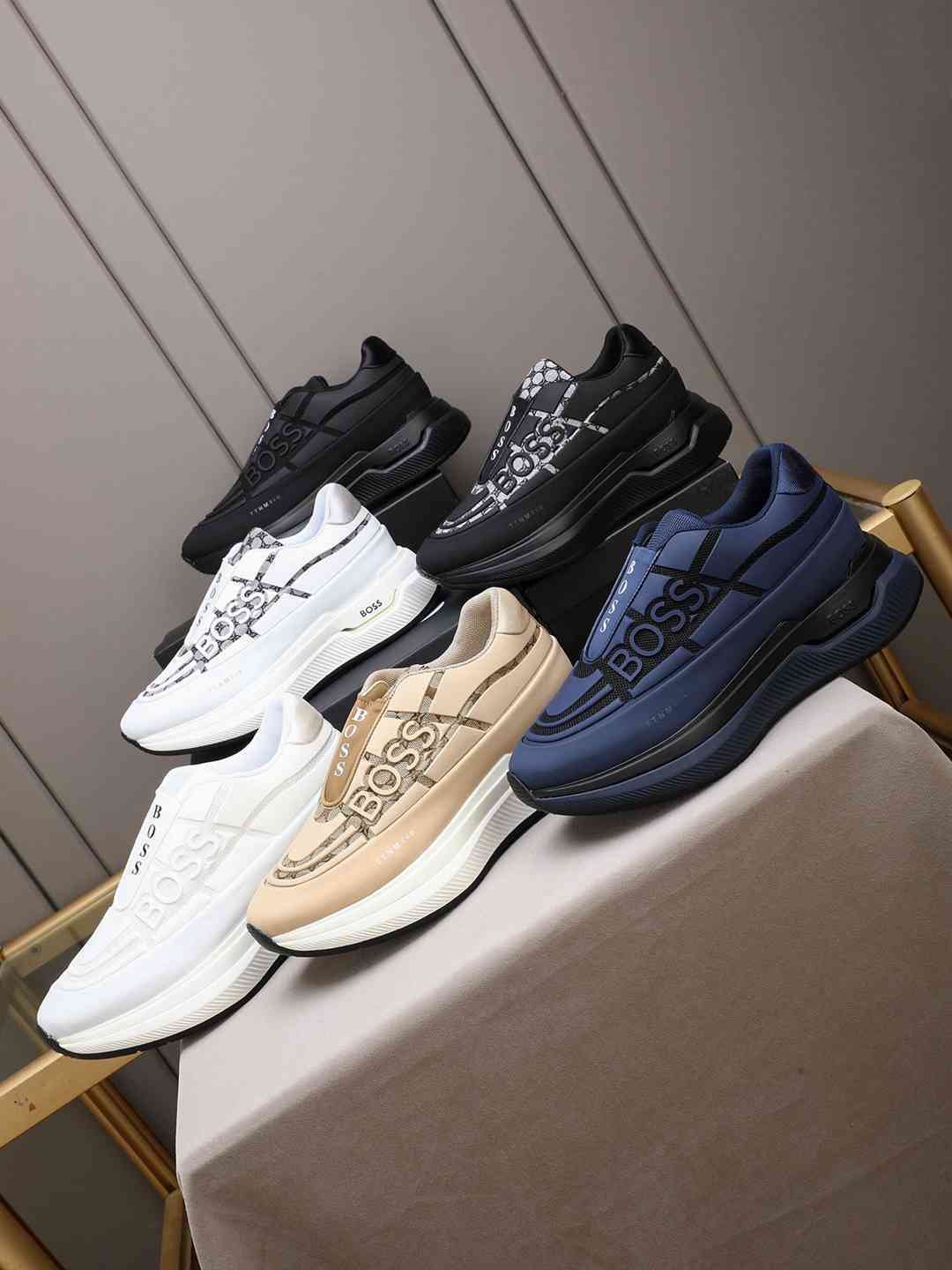 Boss Men’s Leather Sneakers Colorway 7 1308260-7