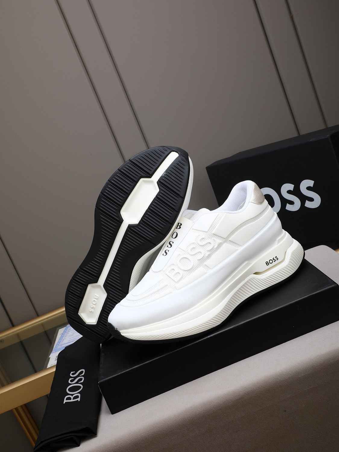 Boss Men’s Leather Sneakers Colorway 6 1308260-6